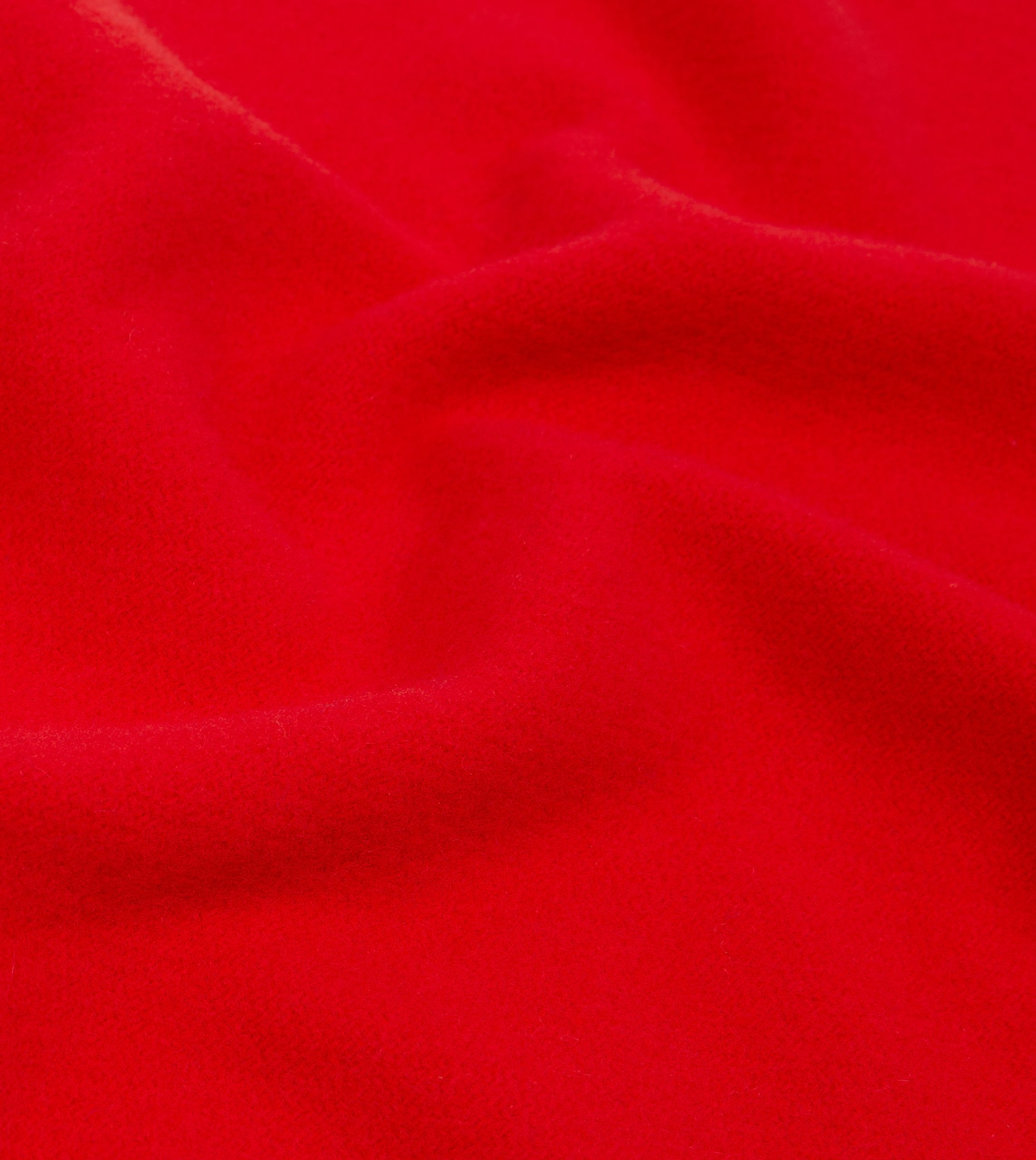 Red Solid Wool Scarf - Image 2