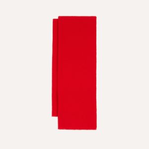 Red Solid Wool Scarf