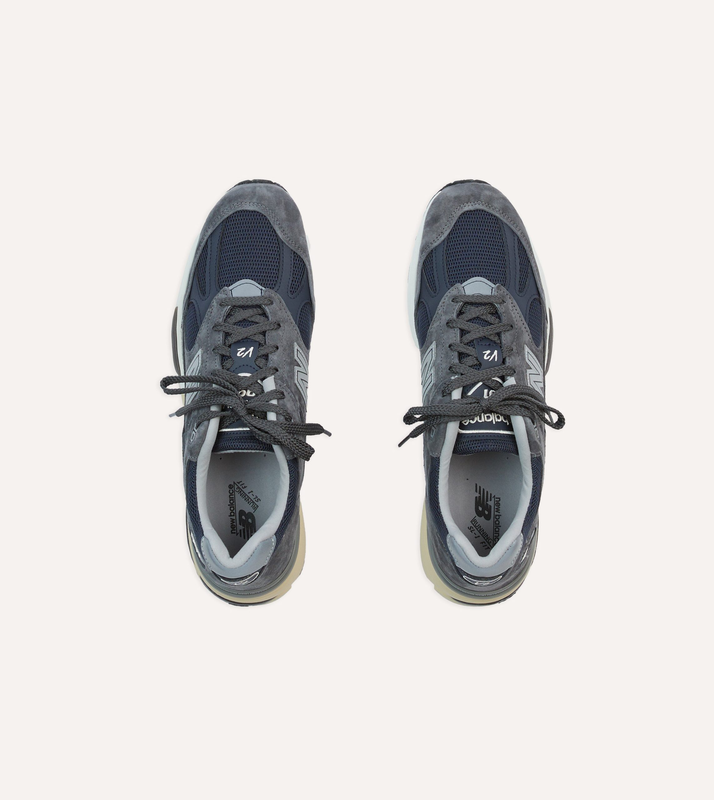 New Balance Dark Gull Grey Made in UK 991v2 Trainers - Image 4