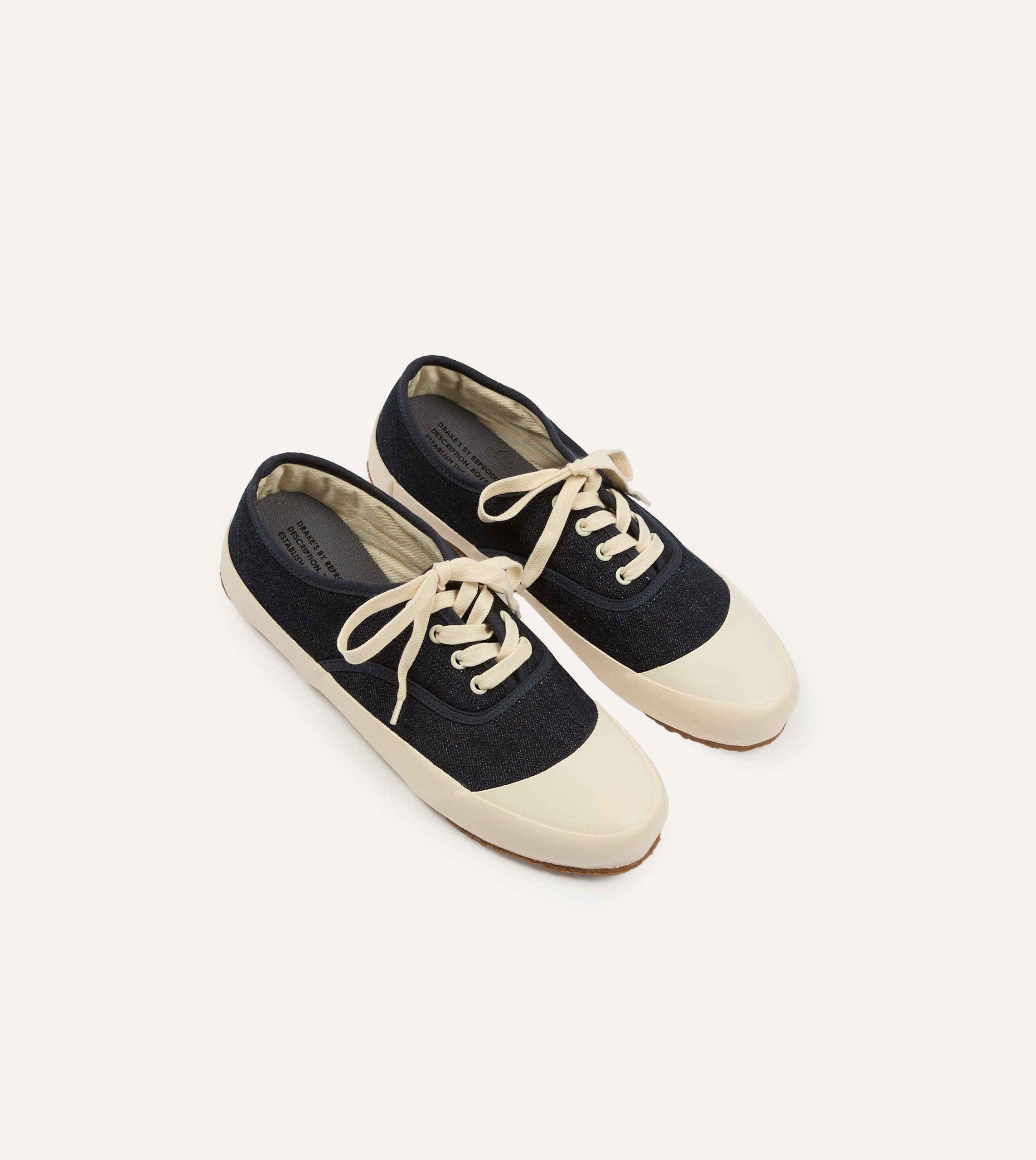 Drake's By Reproduction of Found Denim Military Trainer