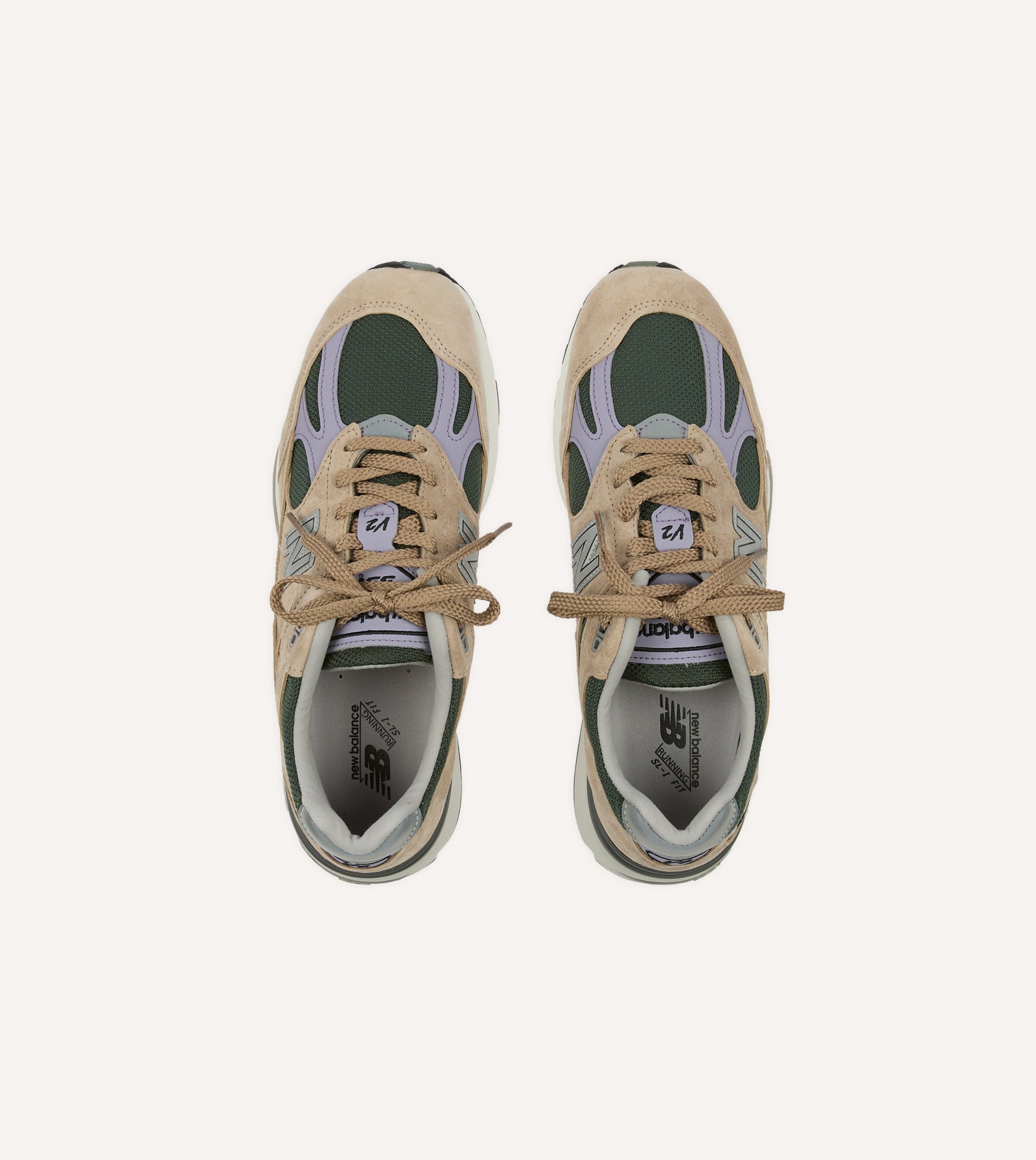 New Balance Tan 'Essentially Offbeat' Made in UK 991v2 Trainers - Image 4