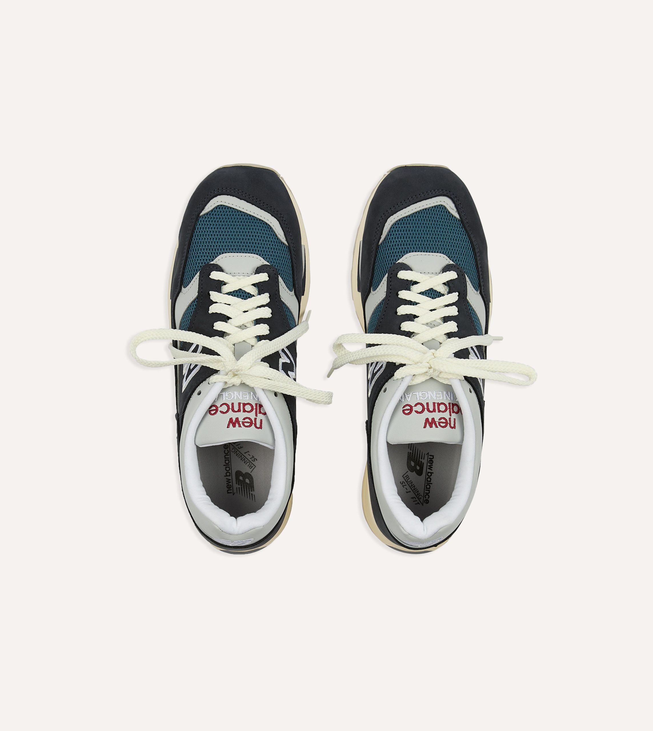 New Balance Navy Vintage Sport Made in UK 1500 Trainers - Image 4