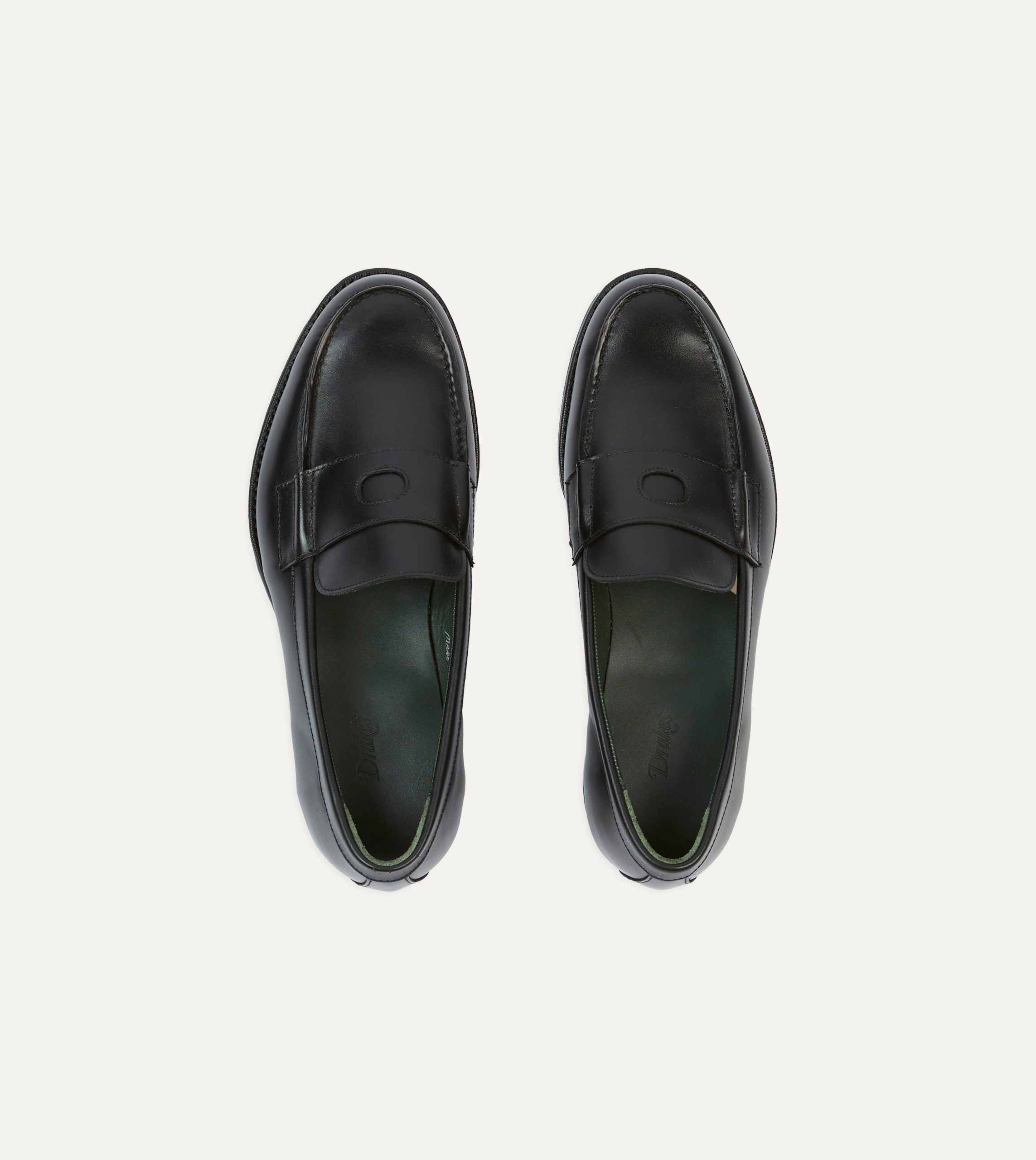 Black Calf Leather Charles Mk II Goodyear Welted Penny Loafer - Image 4