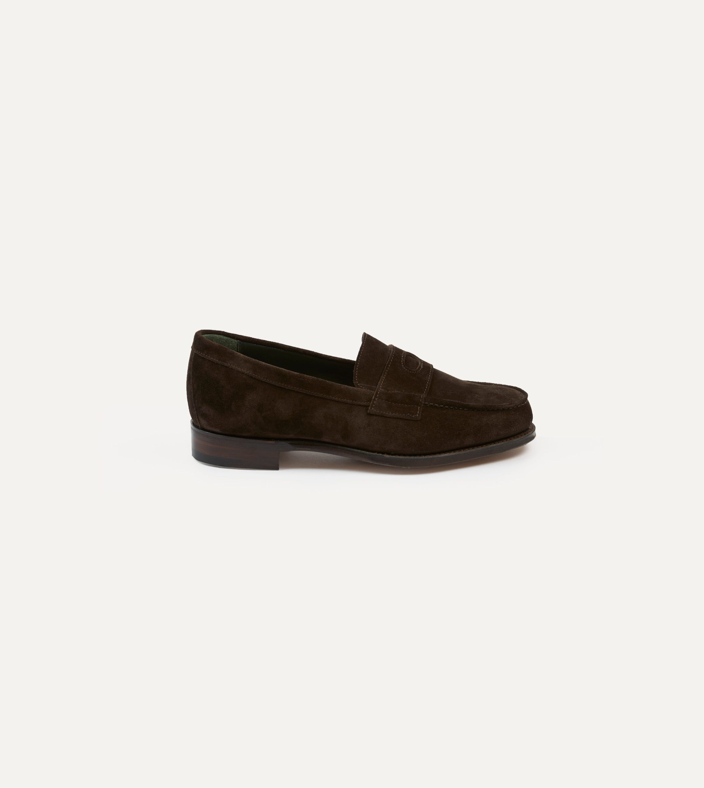 Brown Suede Charles Mk II Goodyear Welted Penny Loafer - Image 6