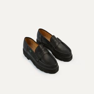 Paraboot Reims Black Leather Loafer