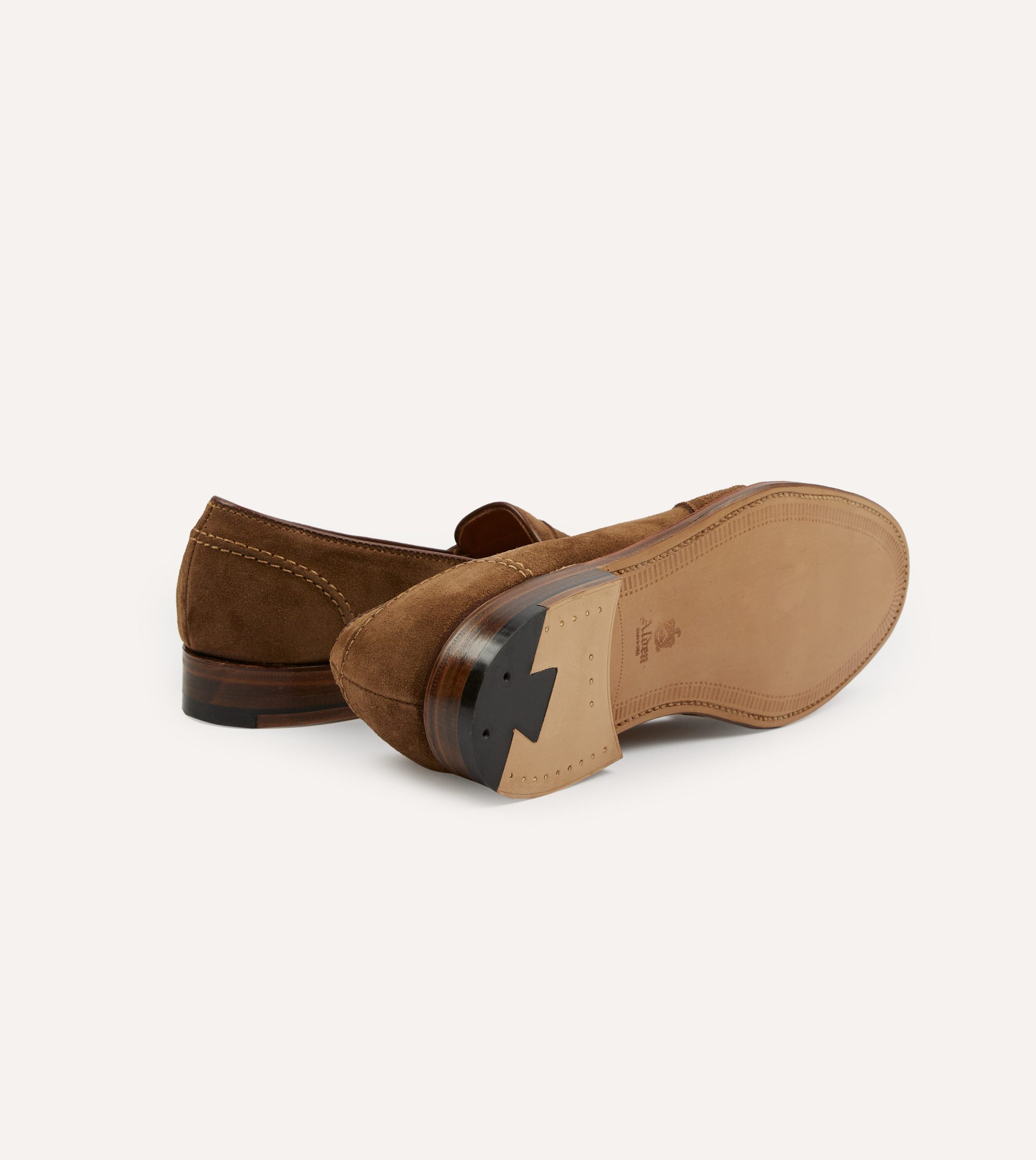 Alden Snuff Suede Full Strap Loafer - Image 2