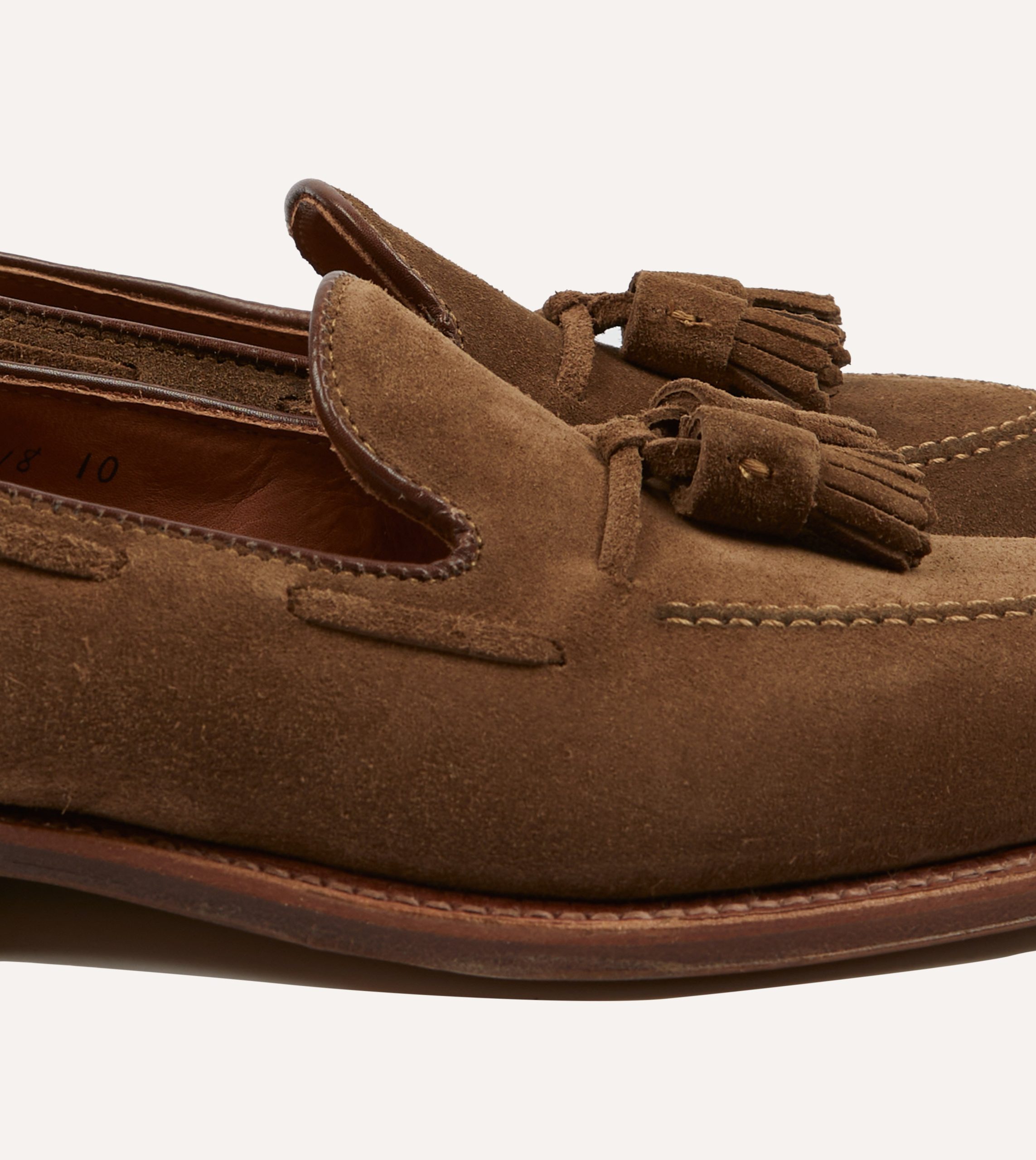 Alden Snuff Suede Tassel Loafer - Image 3