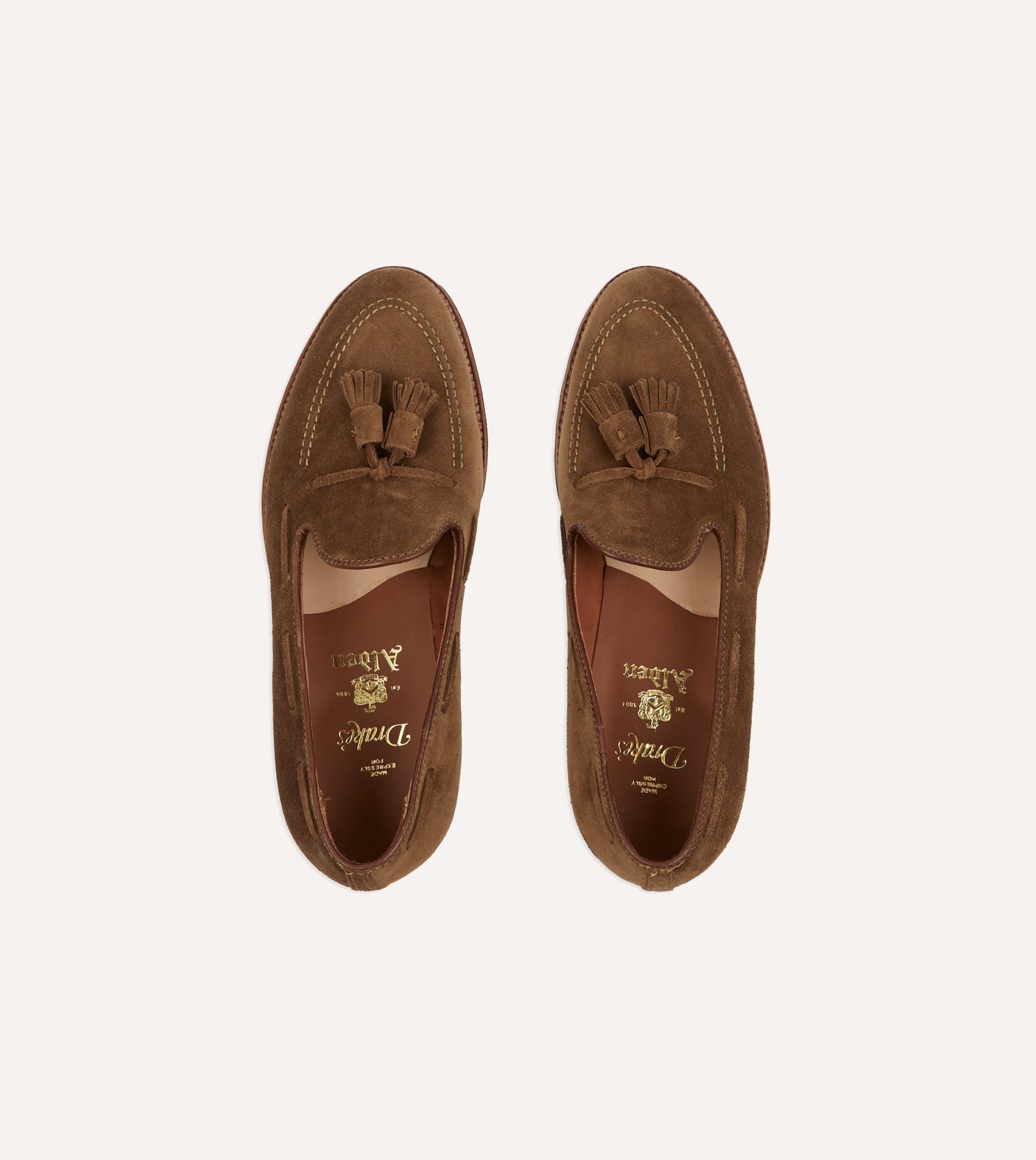 Alden Snuff Suede Tassel Loafer - Image 4