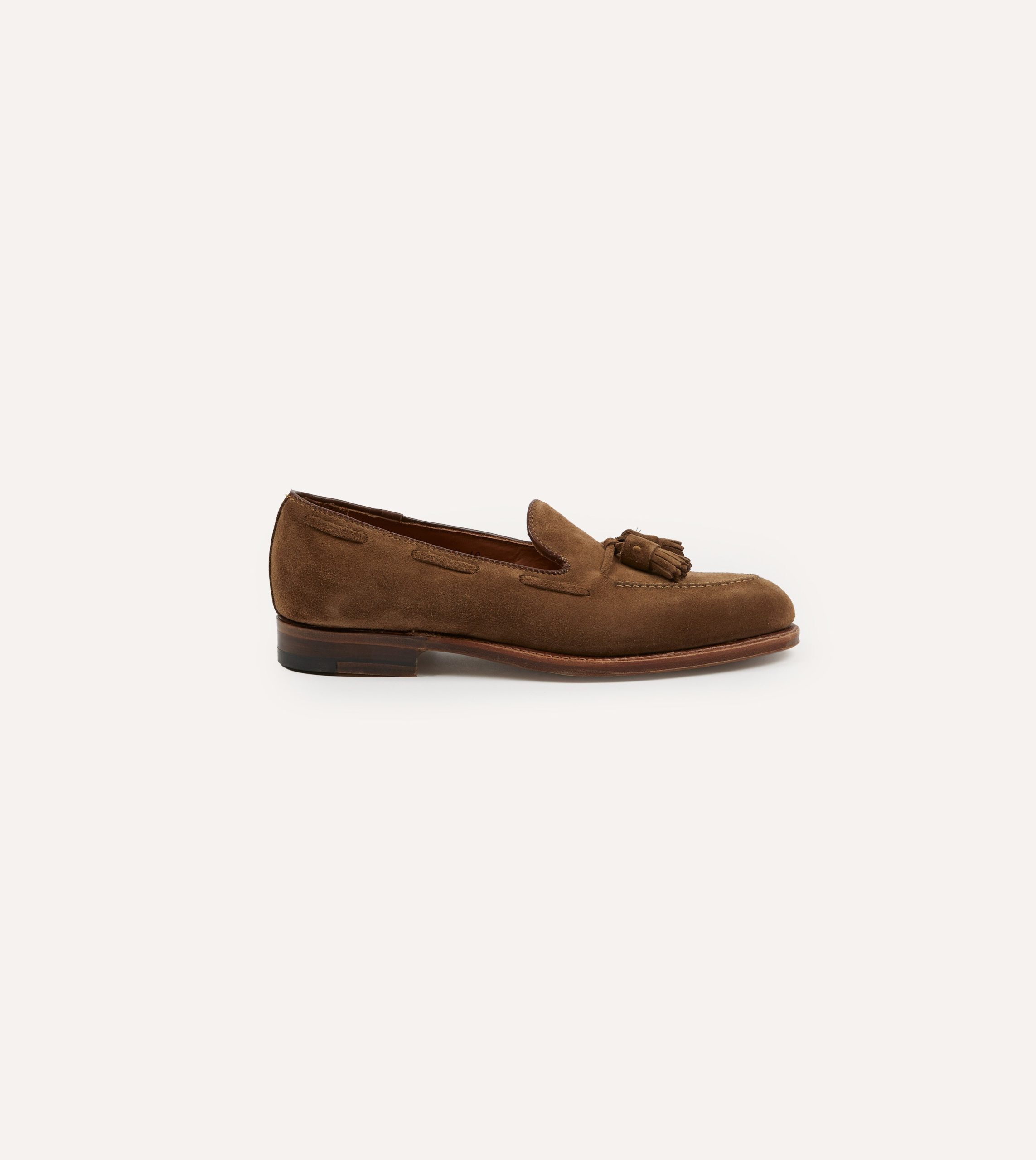 Alden Snuff Suede Tassel Loafer - Image 6