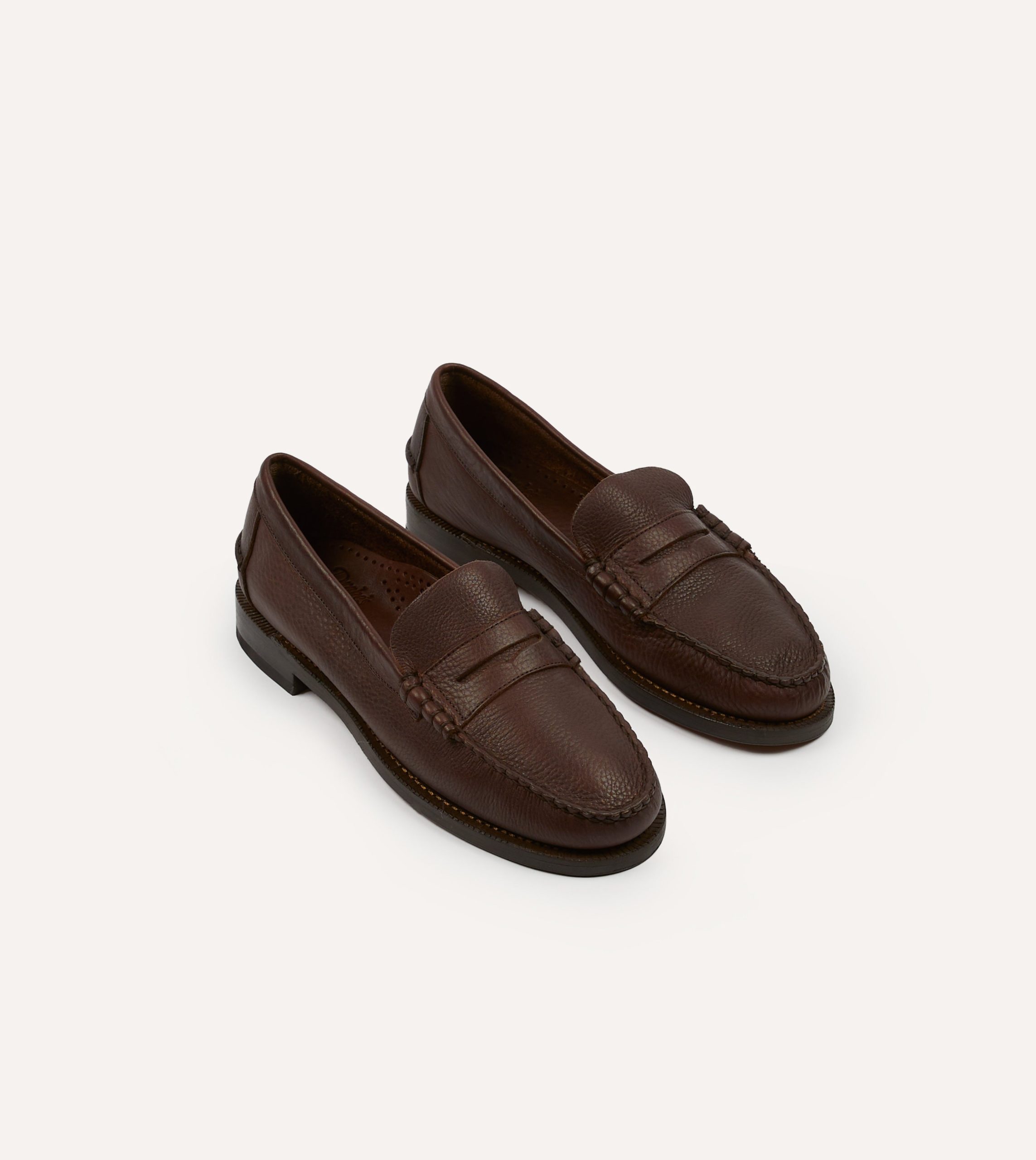 Drake's by Sebago Citysides Dan Bison Leather Loafer