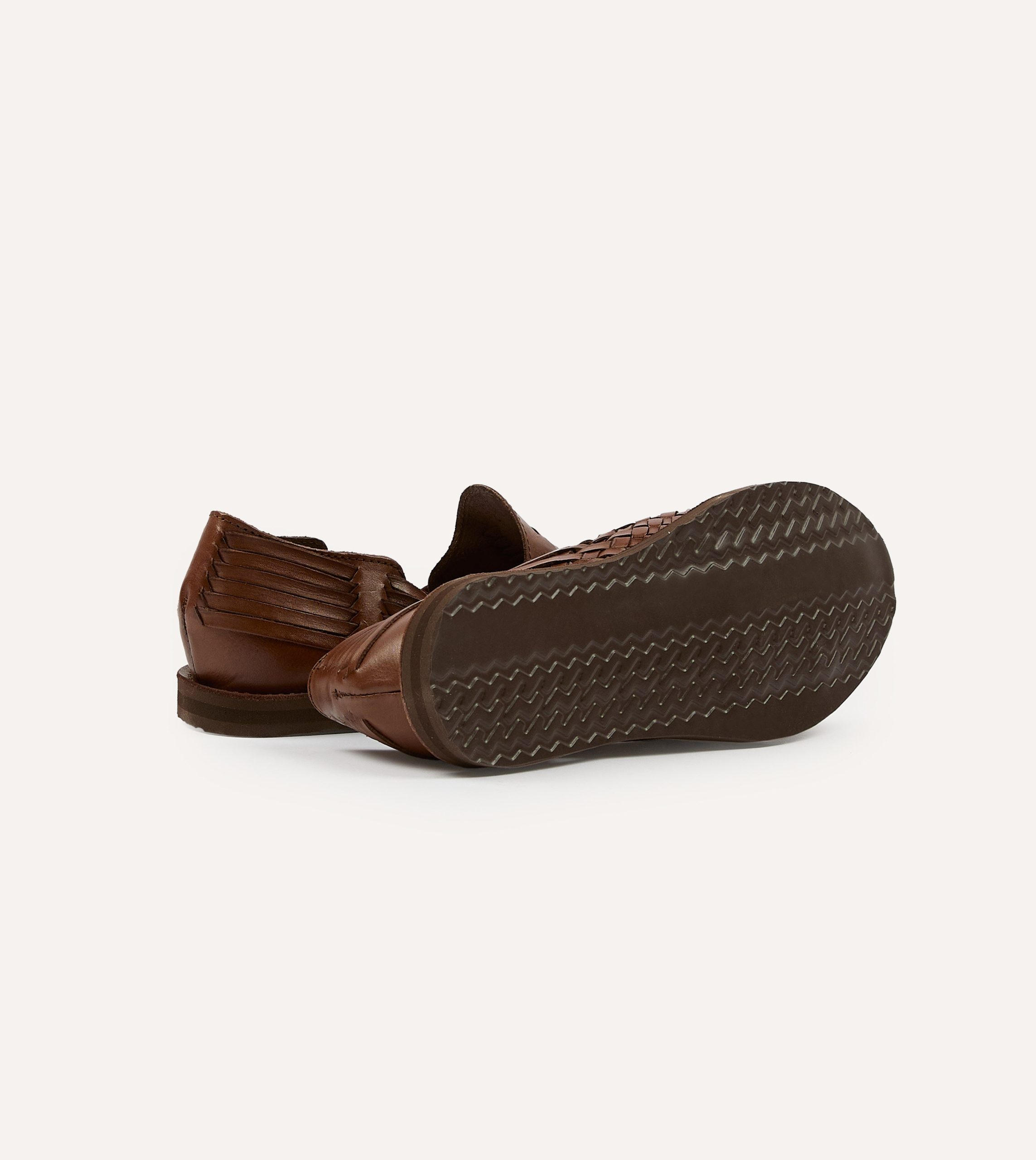 Chamula Brown Cancun Woven Sandal - Image 2