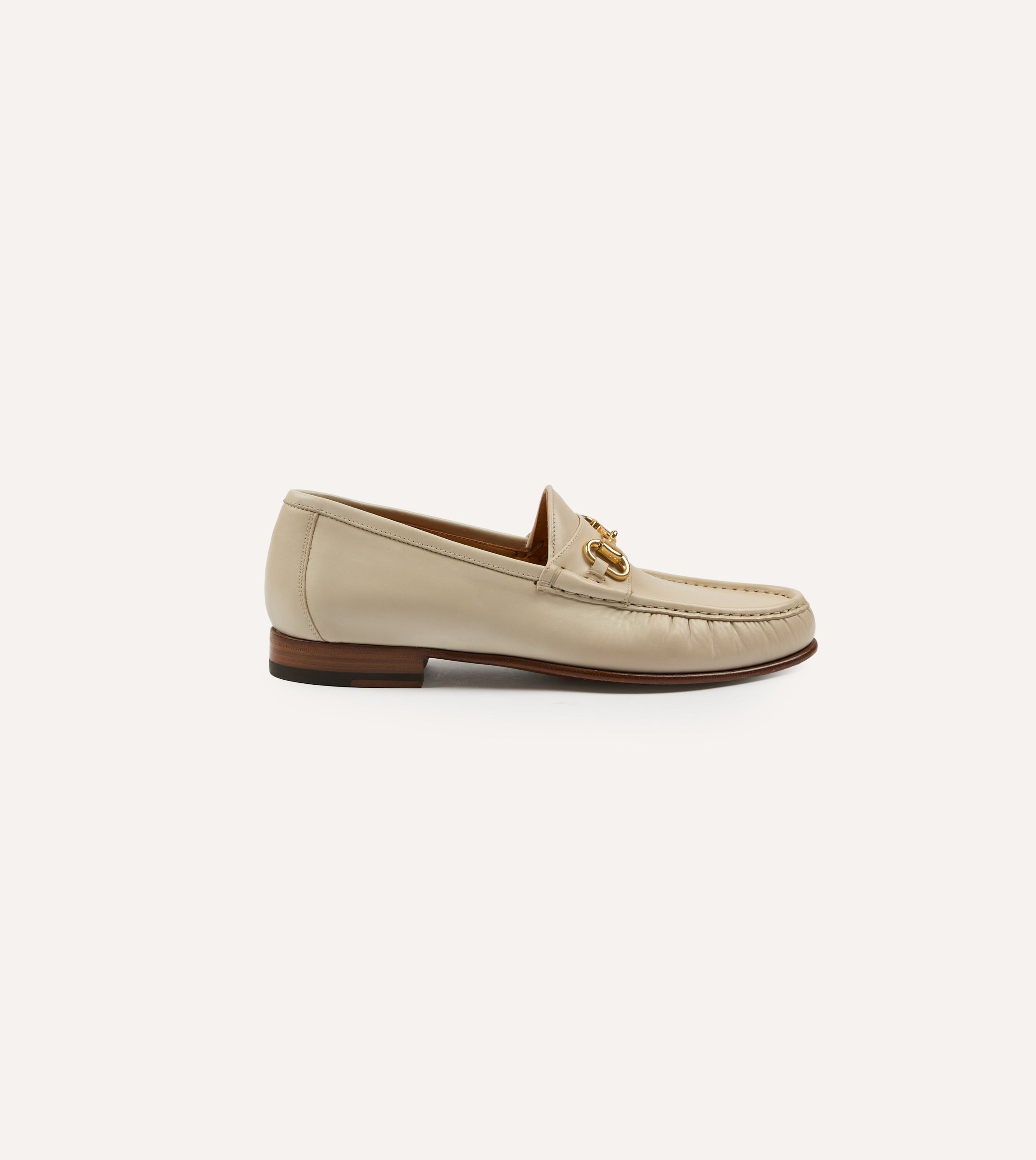 Yuketen Moc Ischia Ivory Leather Bit Loafer - Image 6