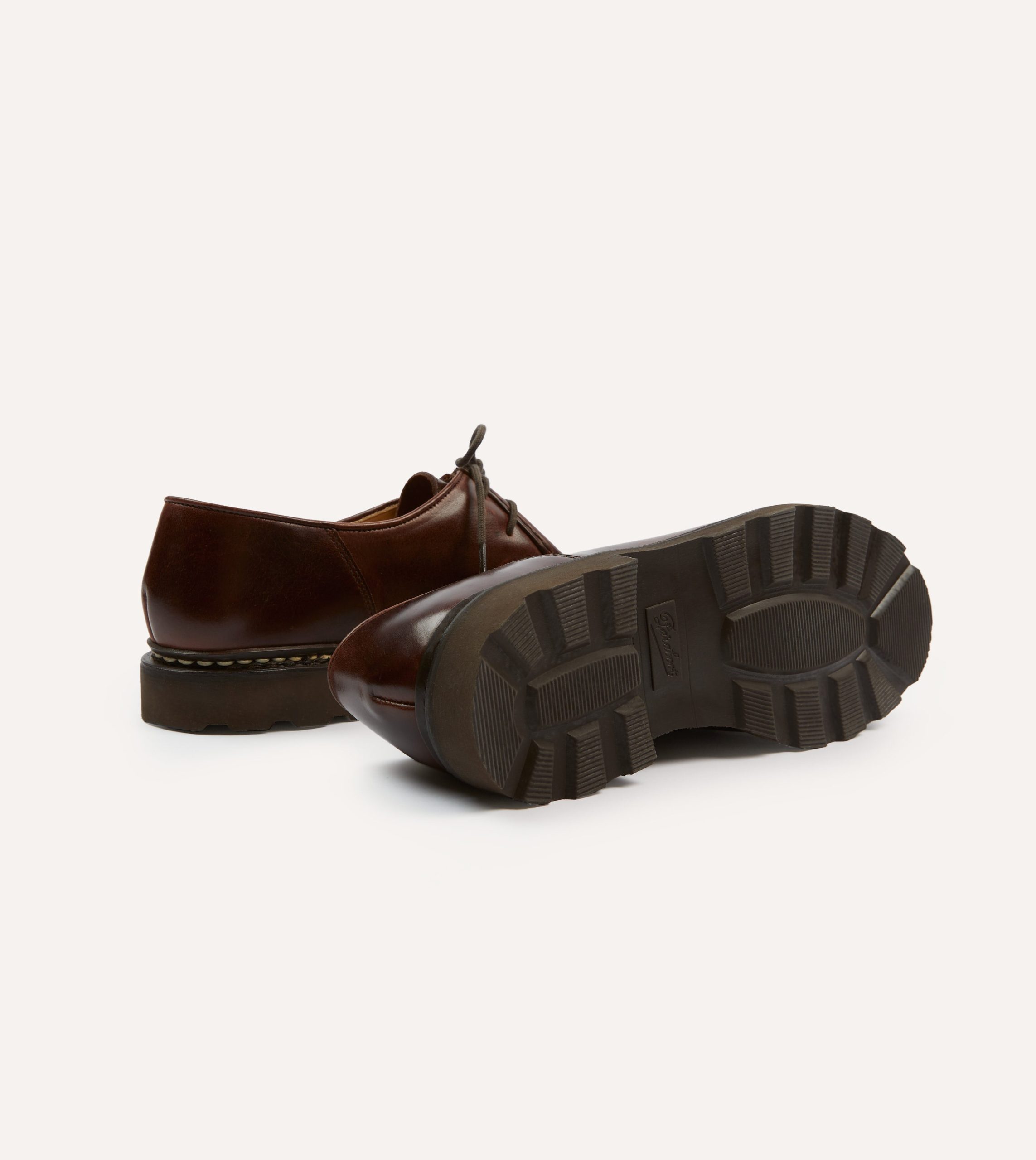 Paraboot Michael Brown Leather Derby Shoe - Image 2