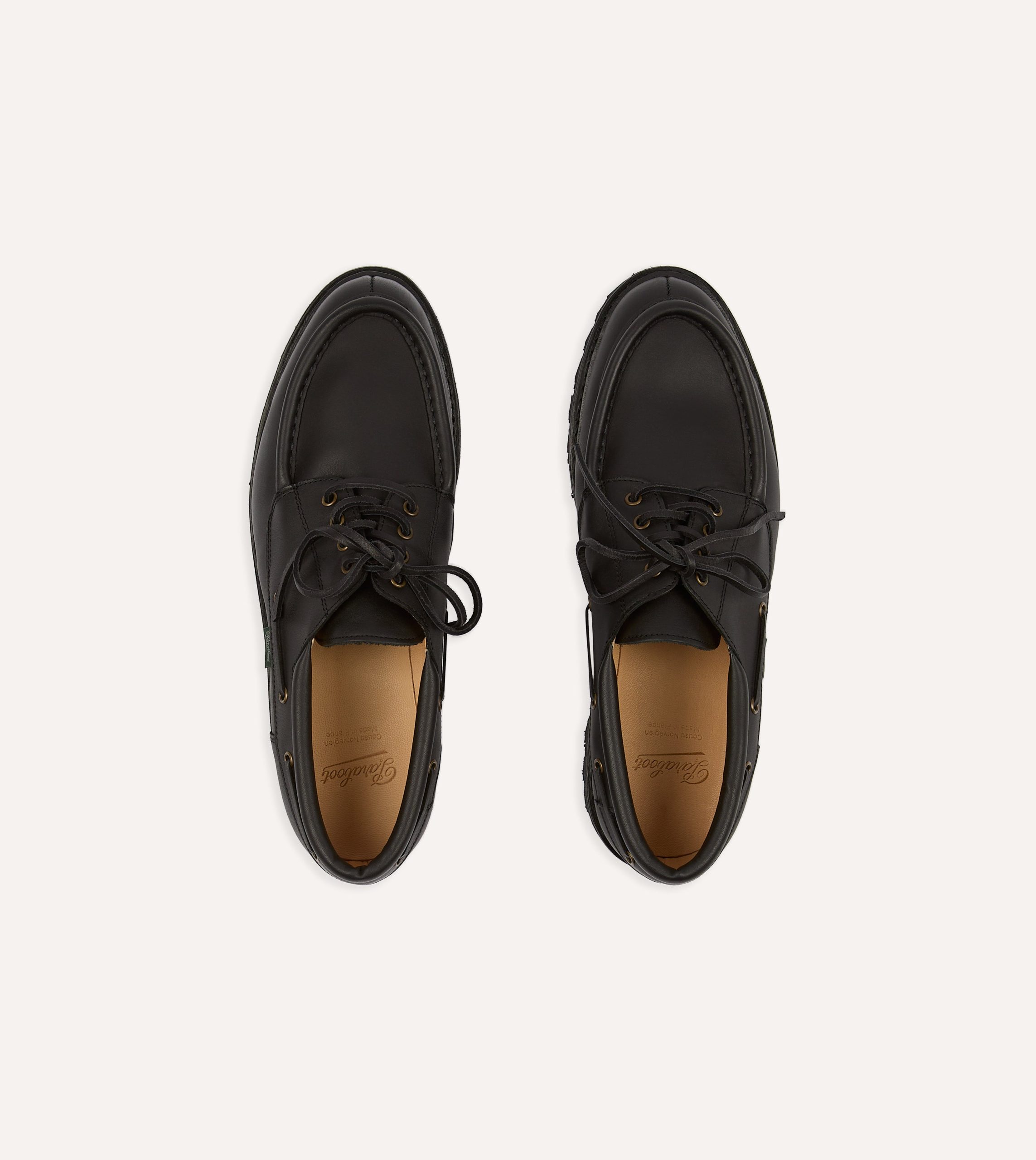 Paraboot Chimey Noir Calf Leather Derby Shoe - Image 4