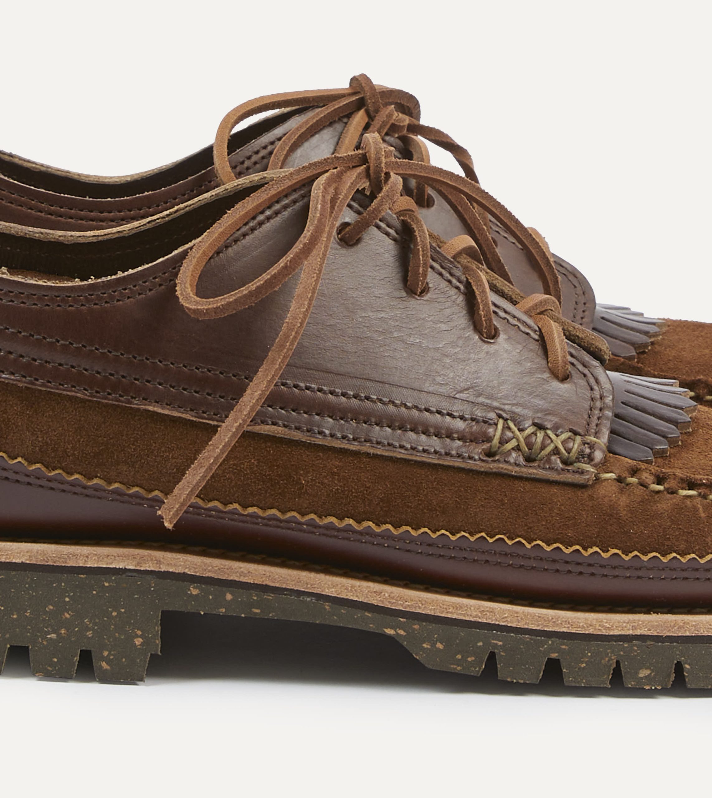 Yuketen Brown Leather Maine Guide Ox Shoe - Image 3