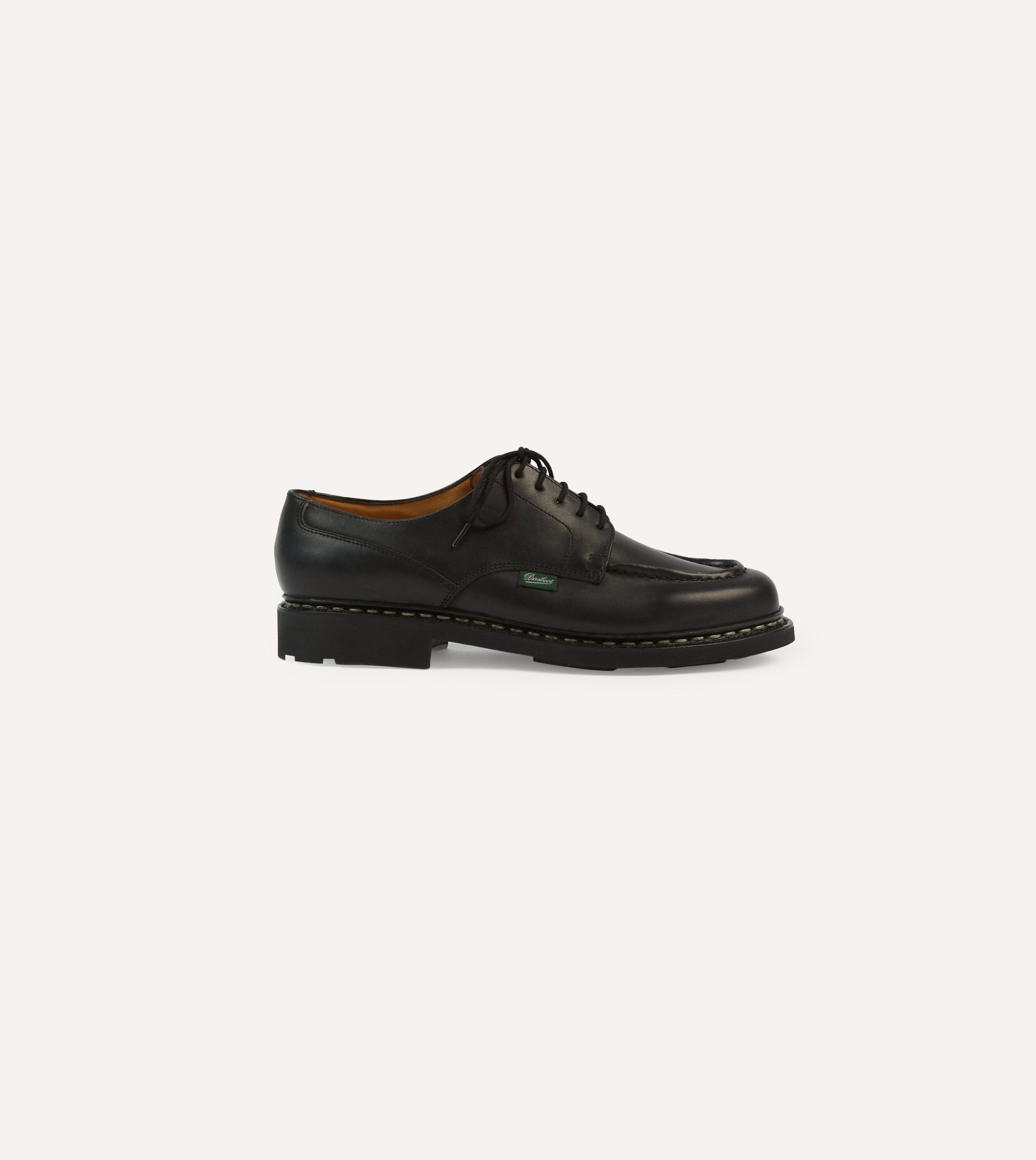 Paraboot Chambord Black Leather Derby Shoe - Image 4