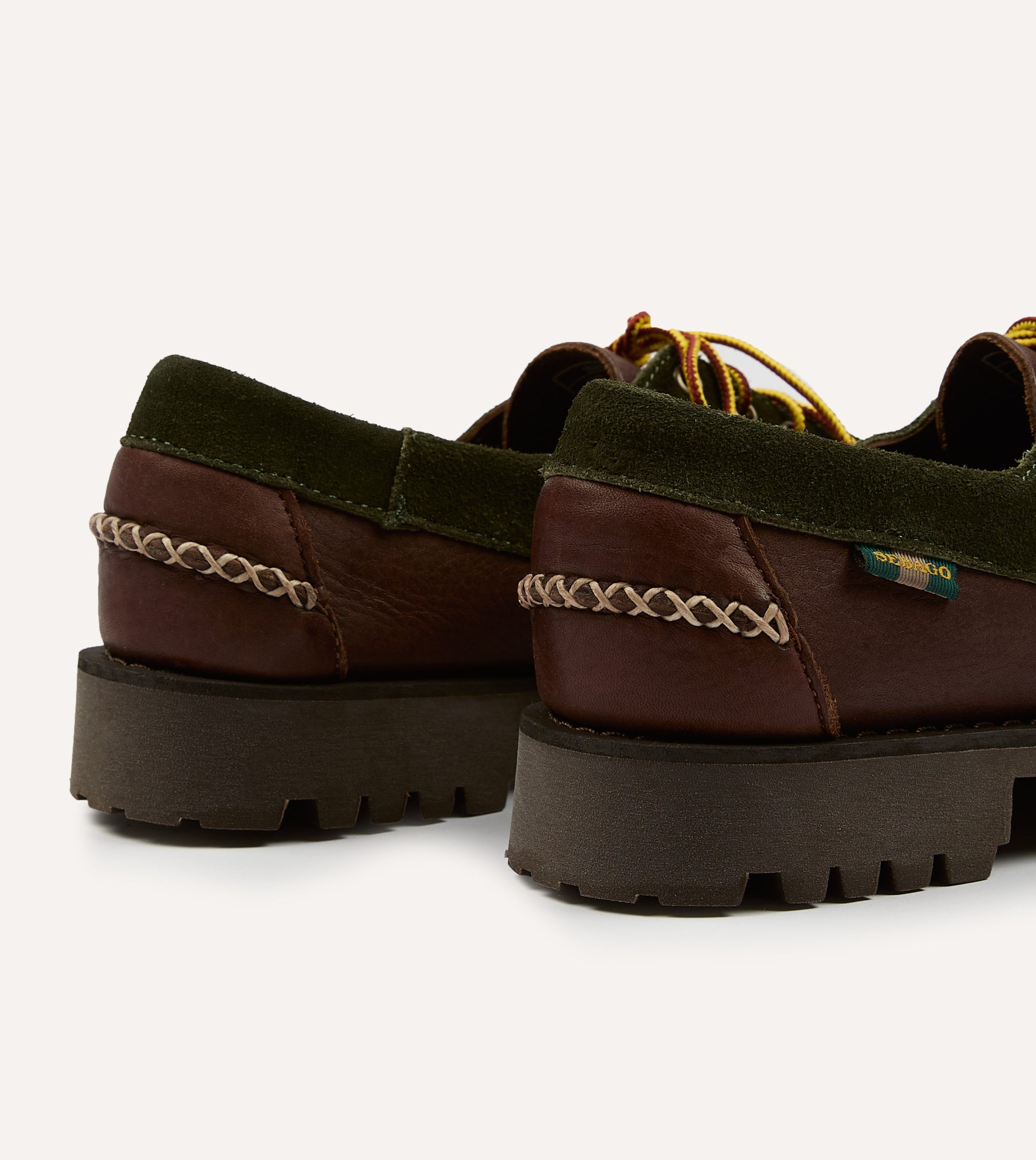 Drake's by Sebago Campsides Askook Patchwork Suede Shoe - Image 5