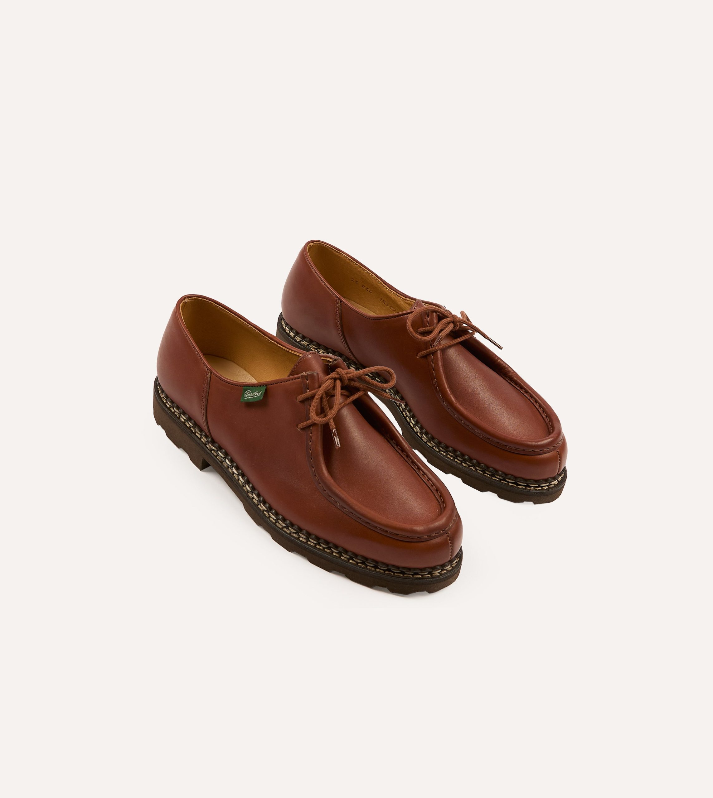 Paraboot Michael Marron Leather Derby Shoe