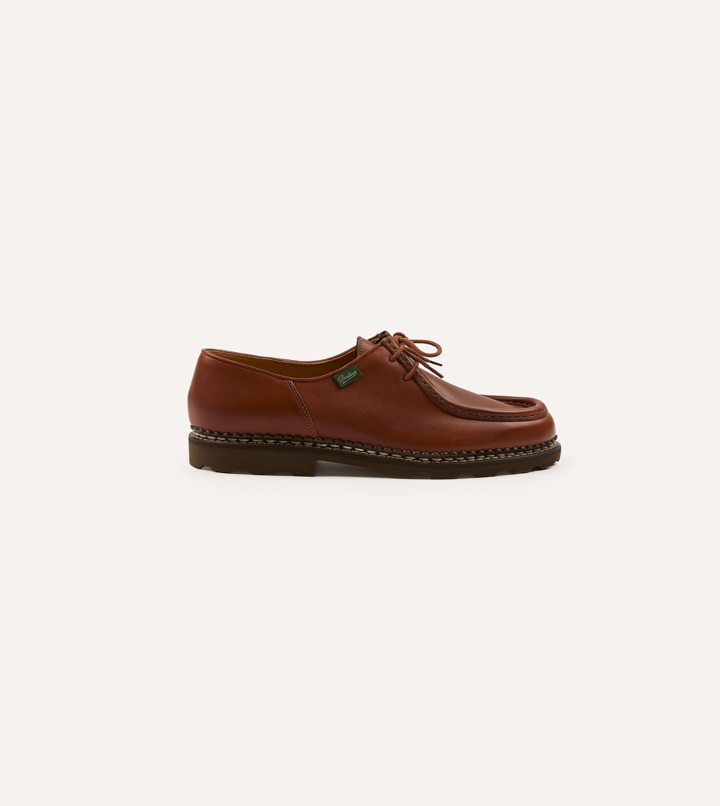 Paraboot Michael Marron Leather Derby Shoe - Image 6