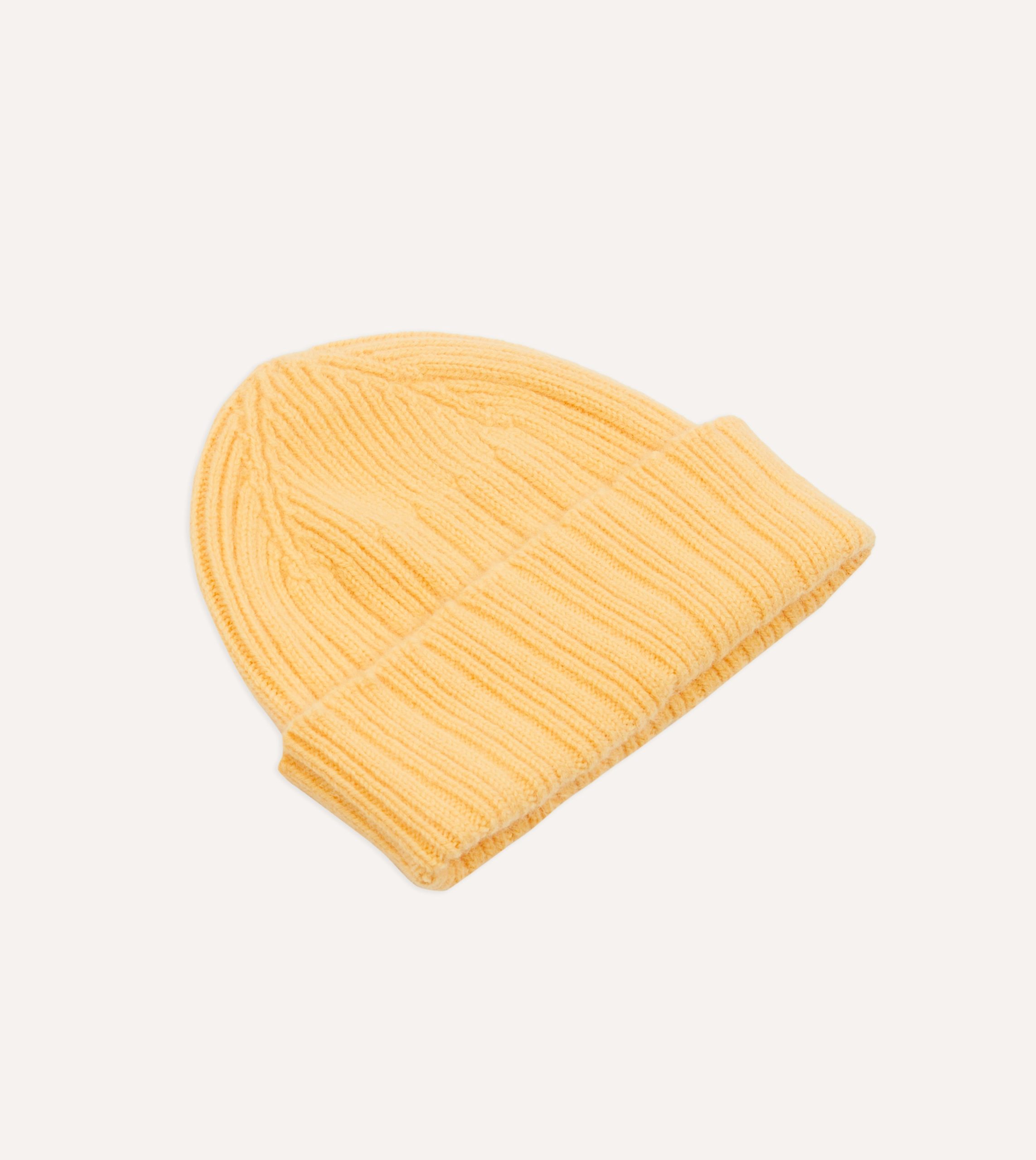 Yellow Geelongora Ribbed Knit Cap - Image 4