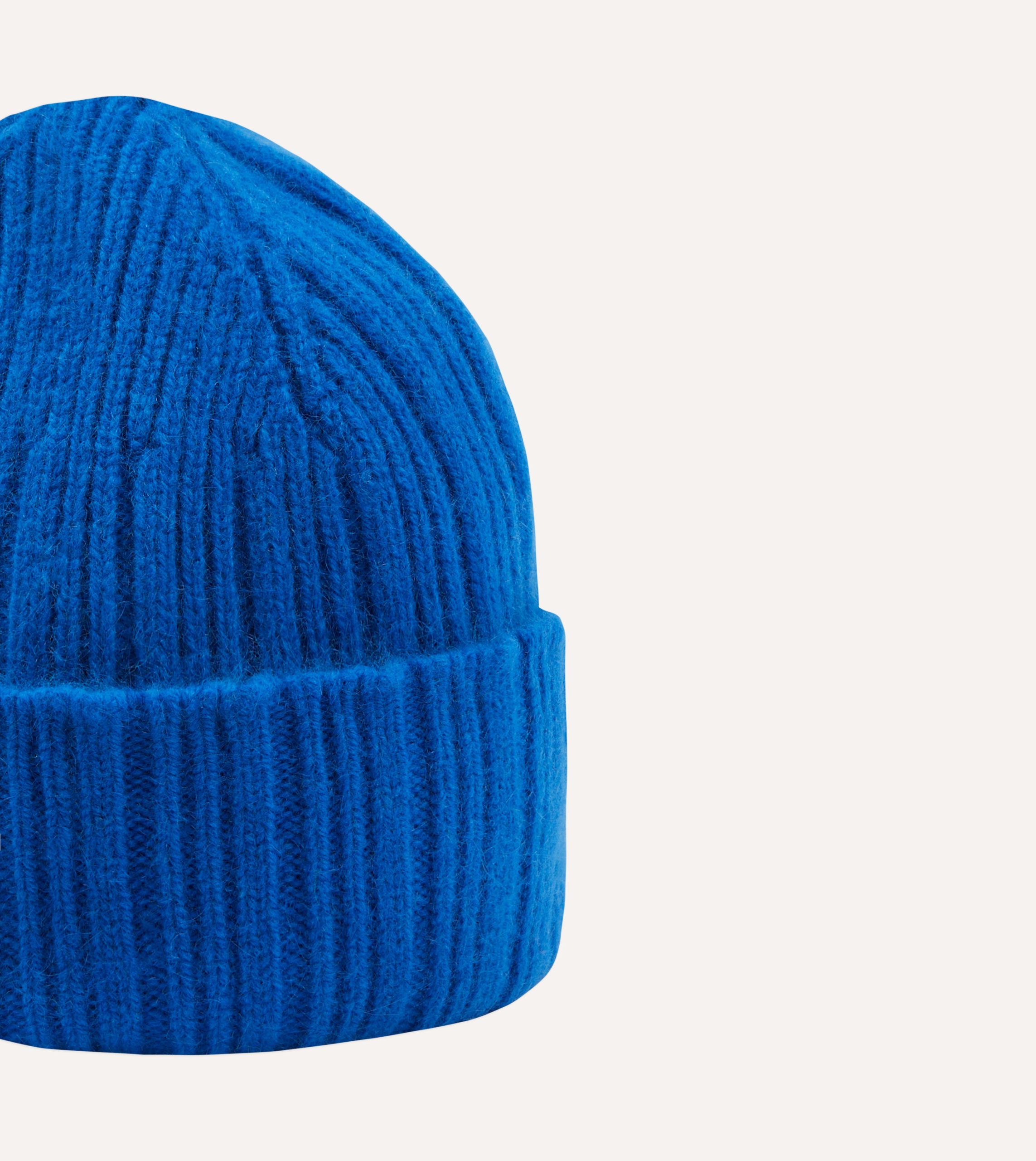 Blue Geelongora Ribbed Knit Cap - Image 3