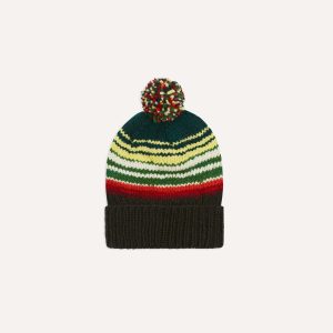 Chamula for Drake's Black Serape Knit Cap
