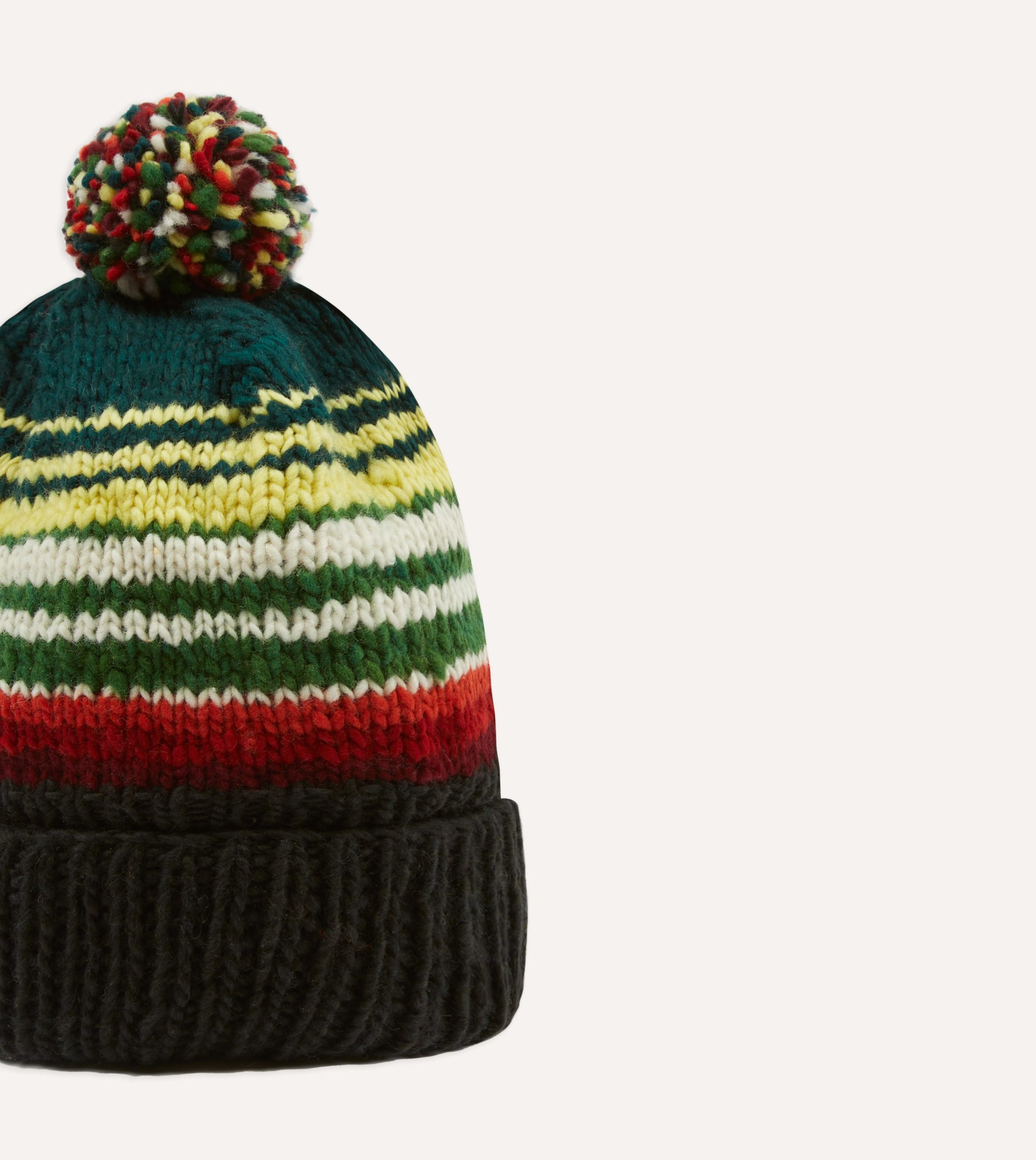 Chamula for Drake's Black Serape Knit Cap - Image 4