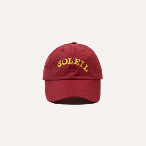 Red Soleil Cotton Twill Baseball Cap