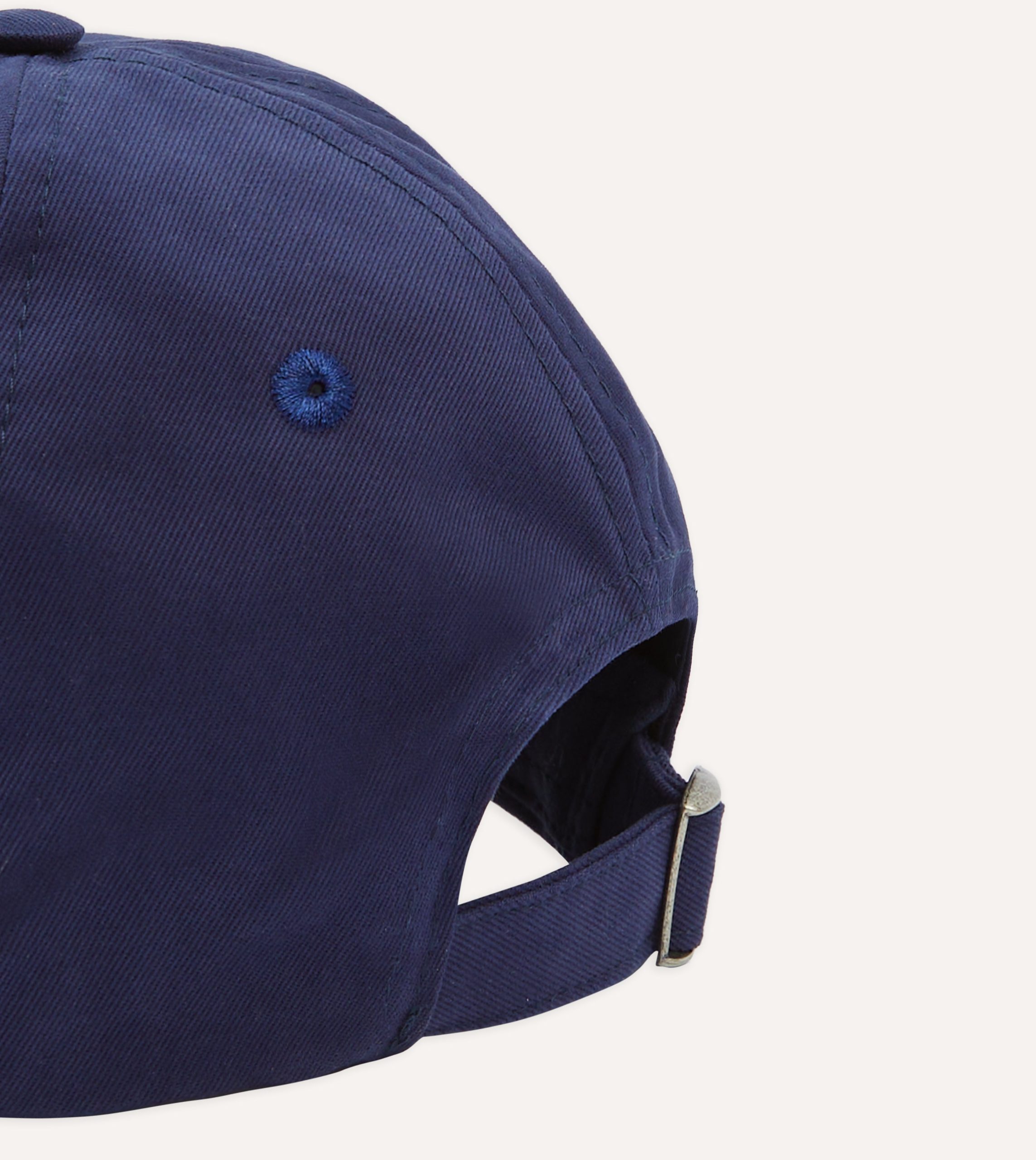Navy Morlaix Plombeé '77 Cotton Twill Baseball Cap - Image 2