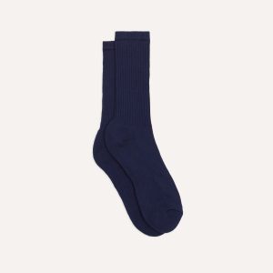 Navy Cotton Sports Socks