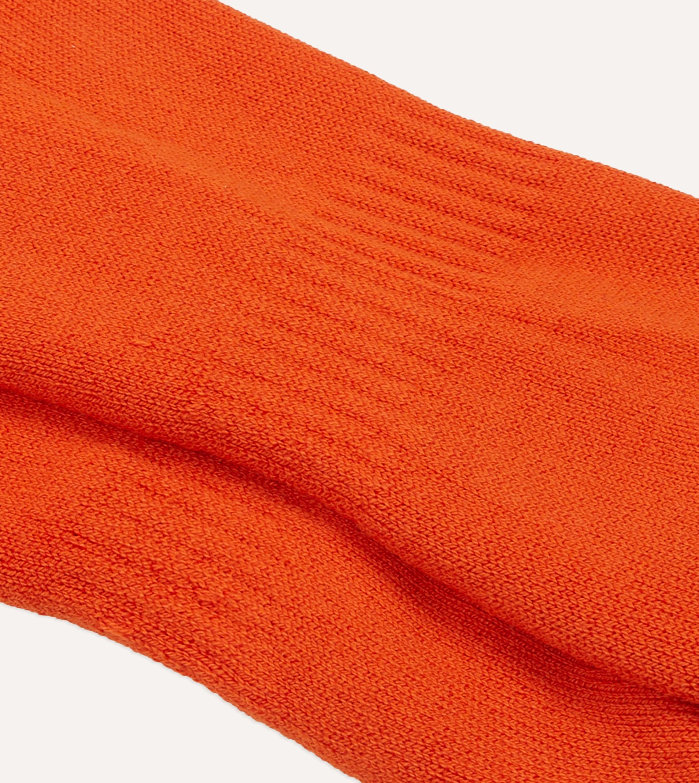 Orange Cotton Sports Socks - Image 2