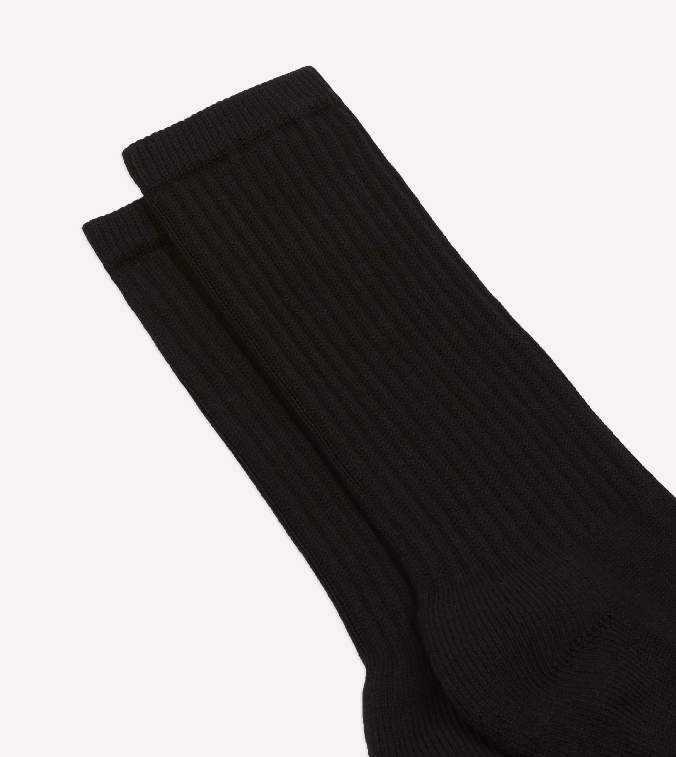 Black Cotton Sports Socks - Image 3