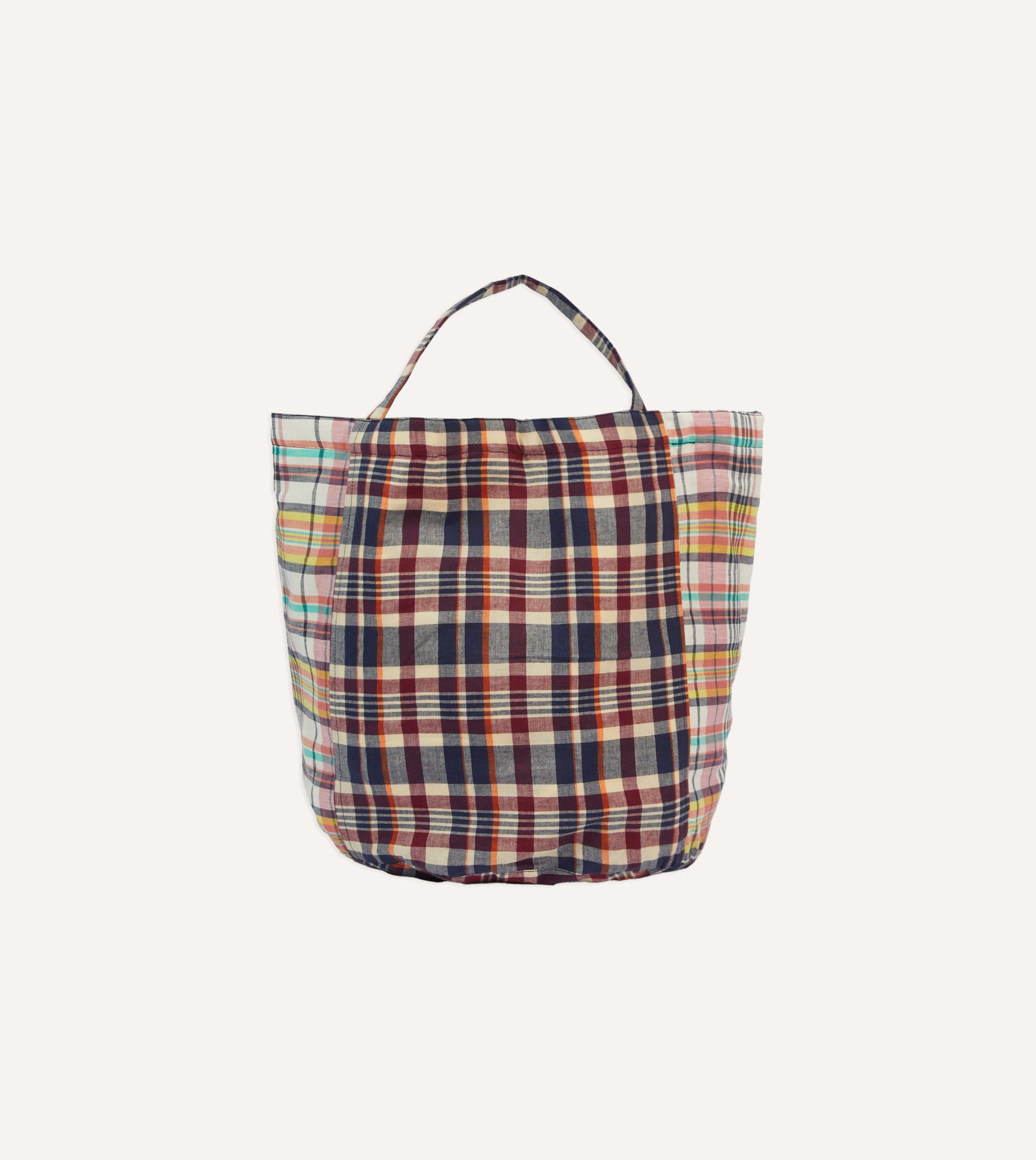Patchwork Madras Cotton Tote Bag