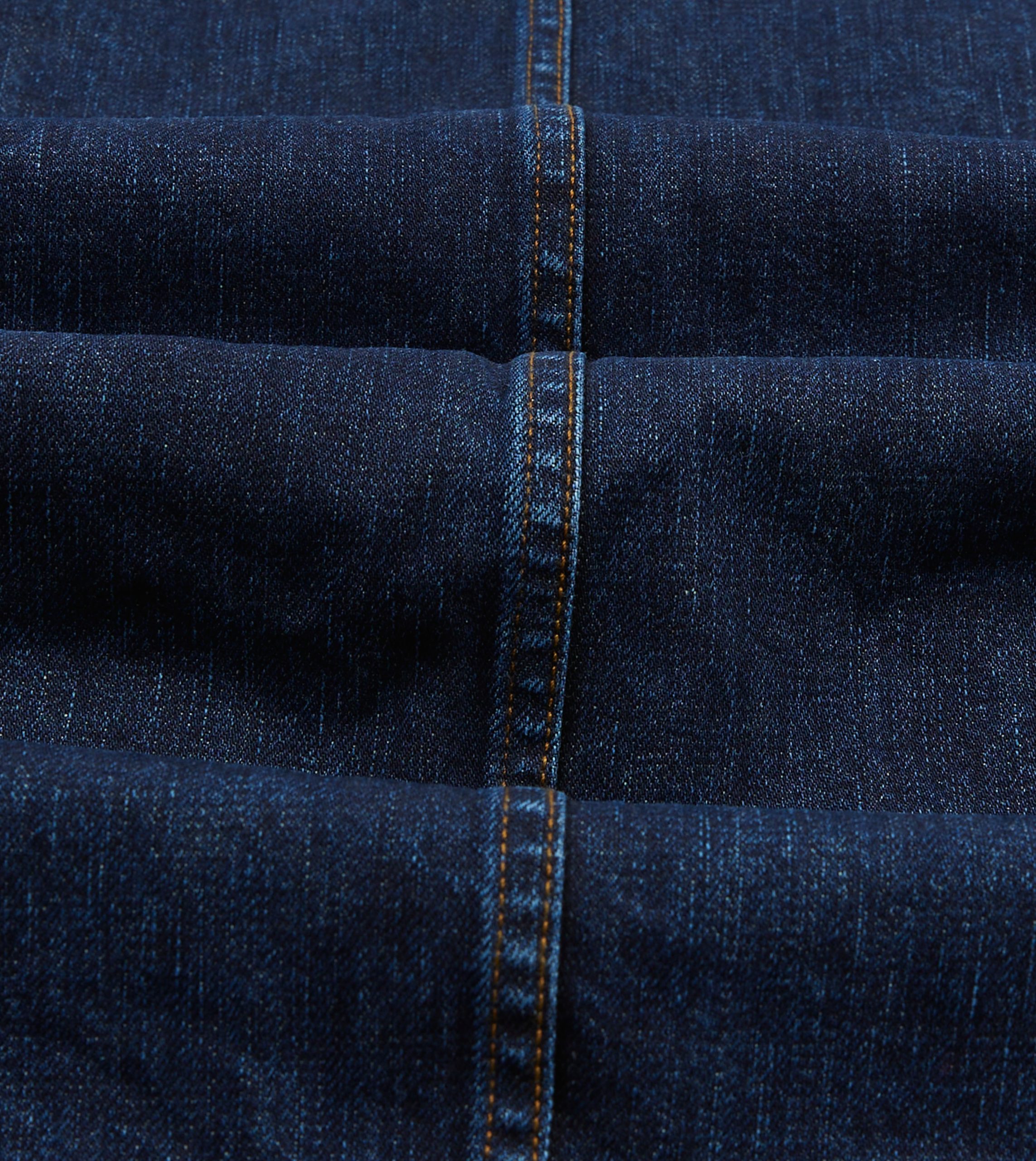 Stone Wash Selvedge Denim Five-Pocket Chore Jacket - Image 2