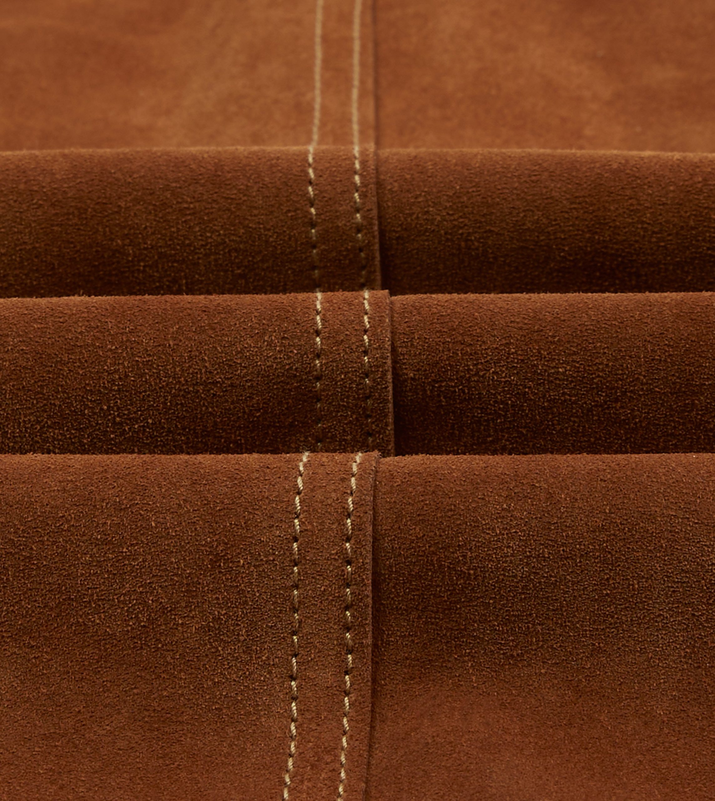 Rust Heavyweight Suede Five-Pocket Chore Jacket - Image 2