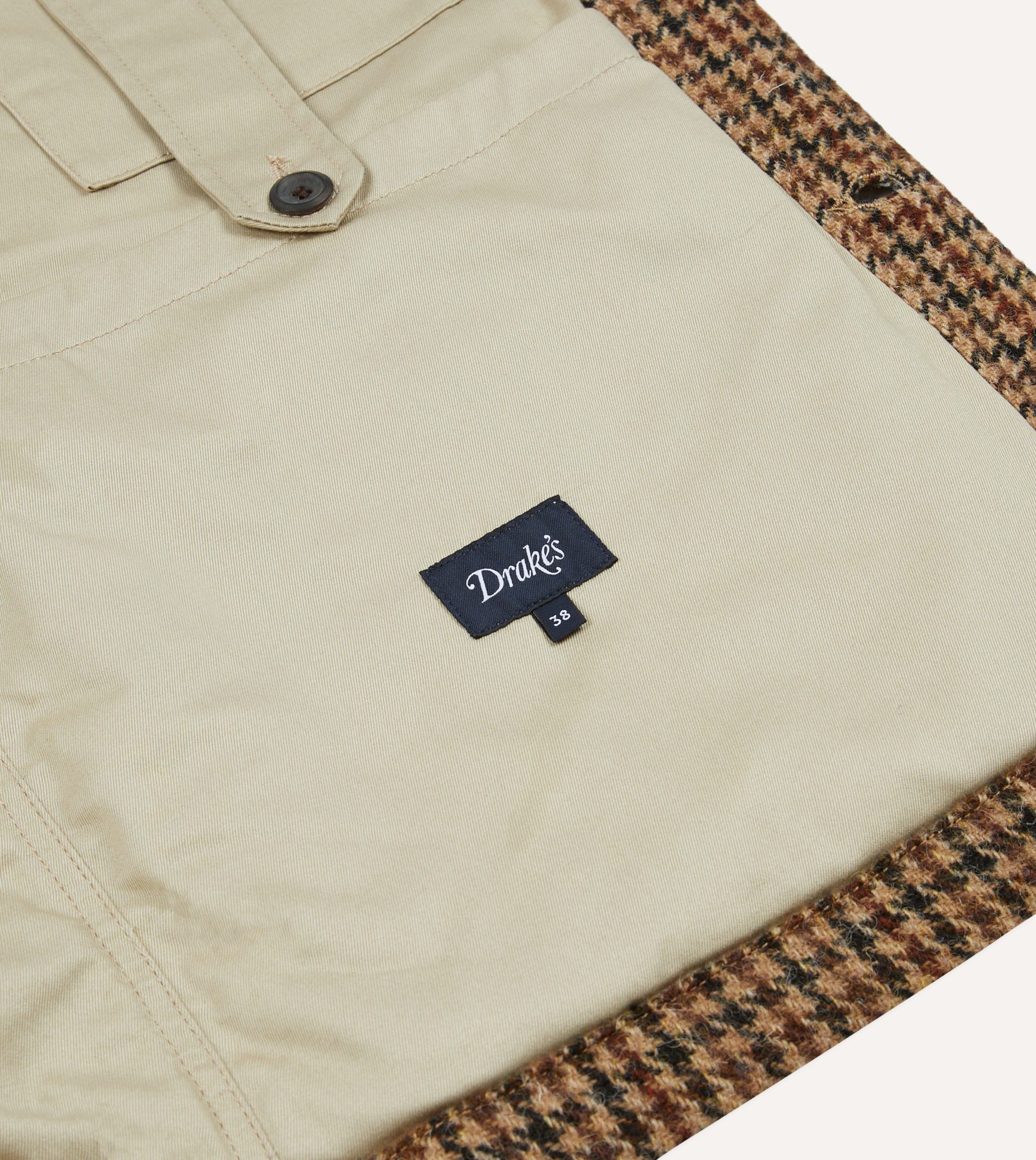 Houndstooth Check Harris Tweed Donkey Jacket - Image 8