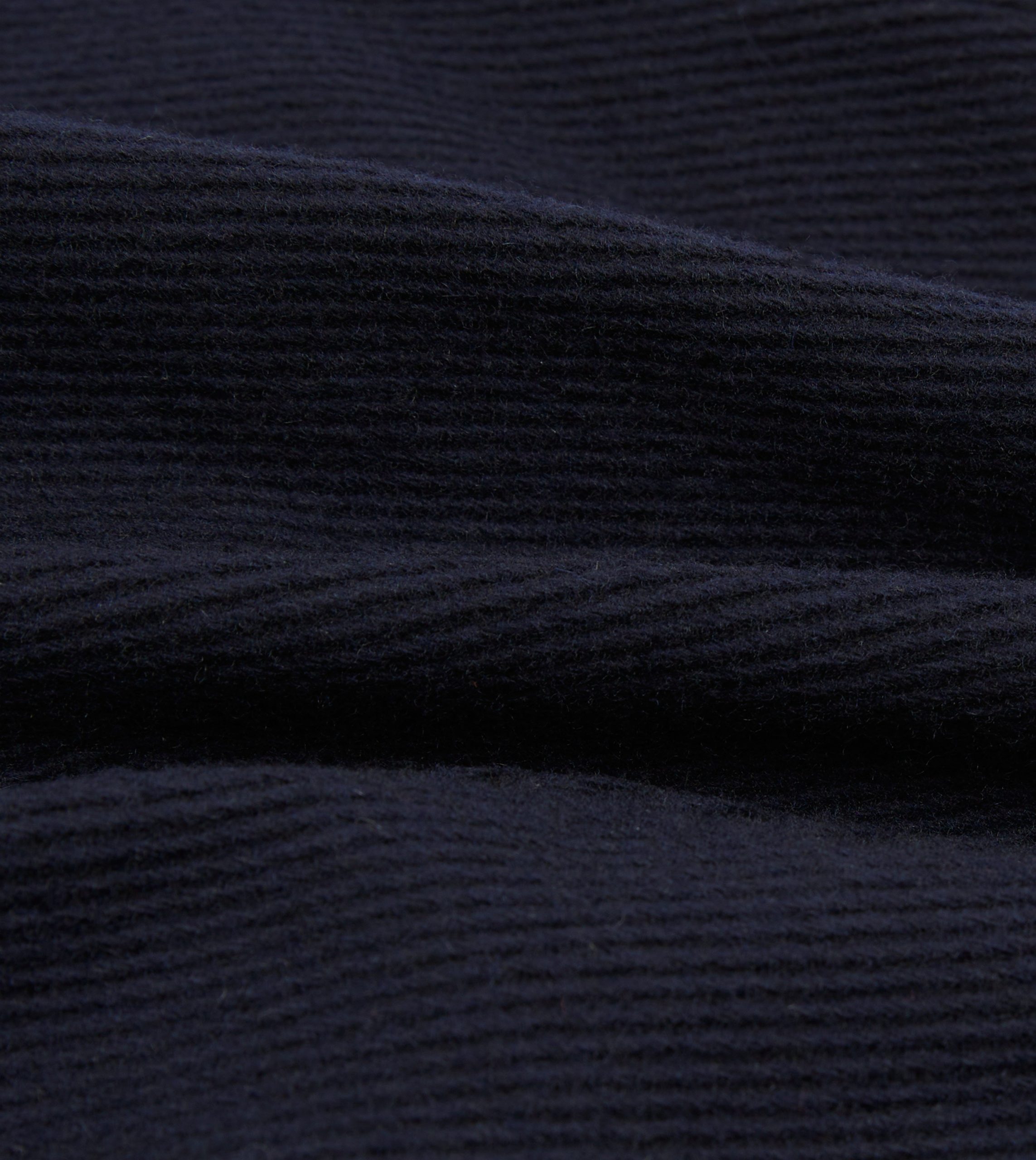 Navy Wool Five-Pocket Chore Jacket - Image 2