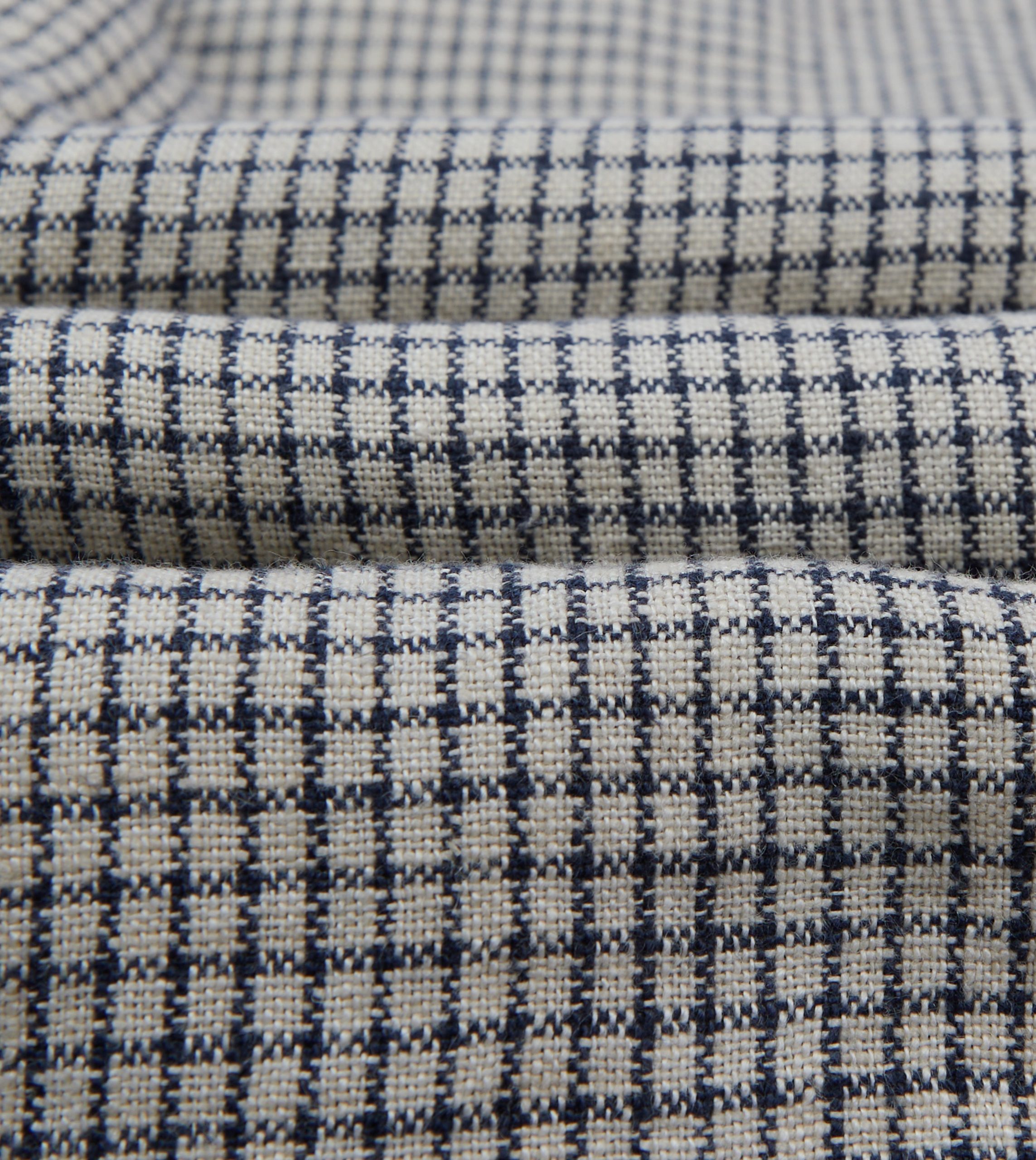 Ecru Check Linen Forestiere Jacket - Image 2