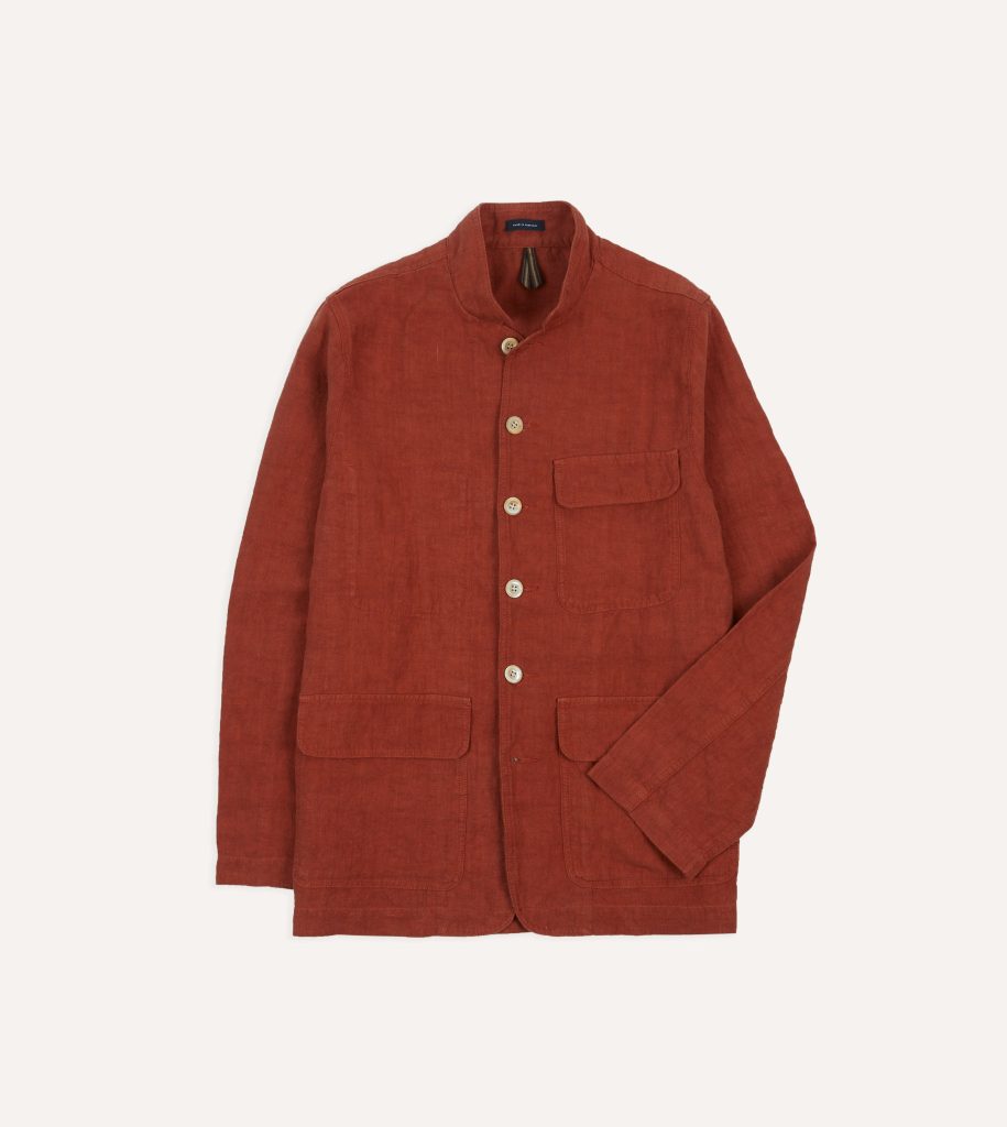 Rust Linen Forestiere Jacket