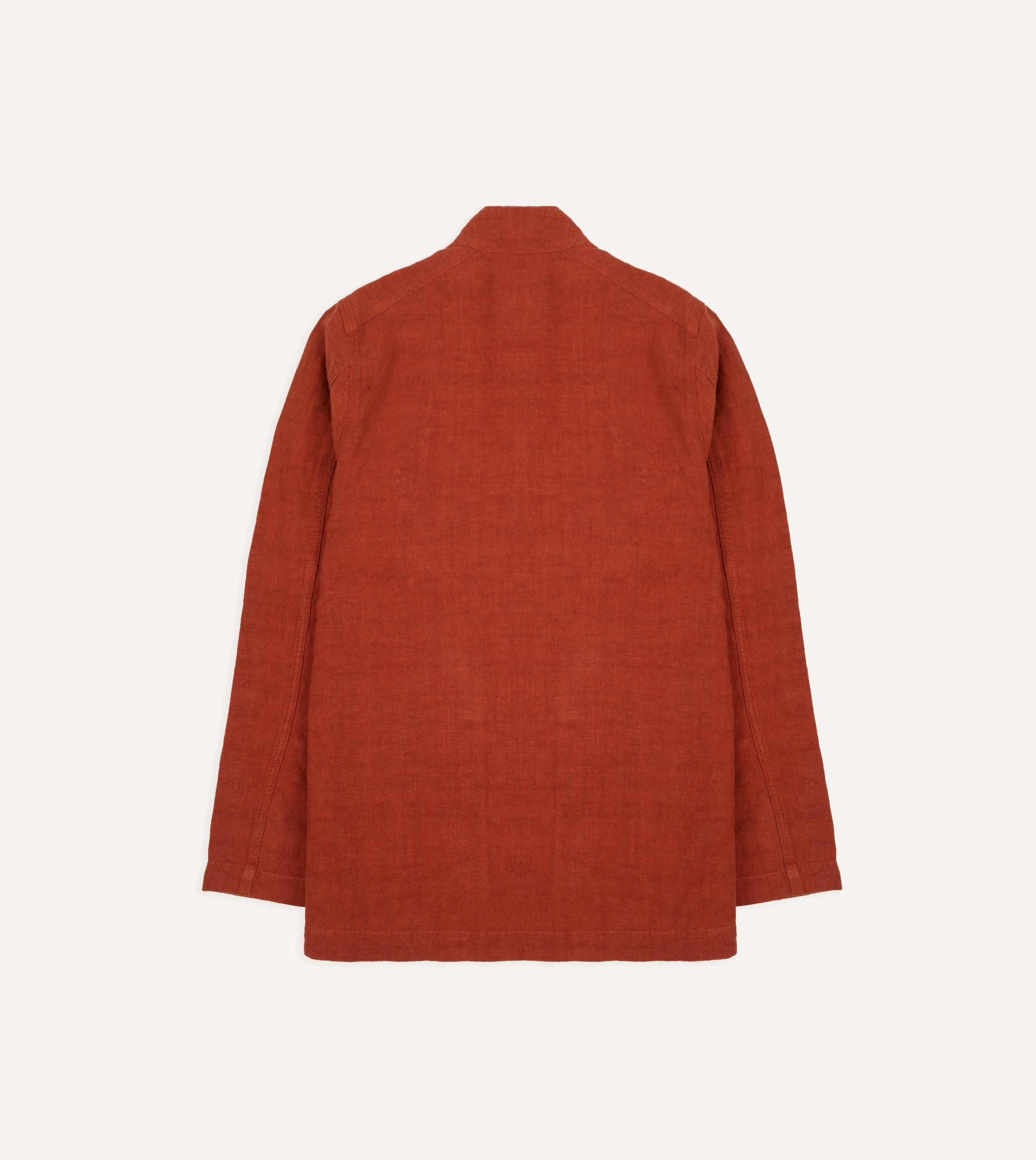 Rust Linen Forestiere Jacket - Image 8