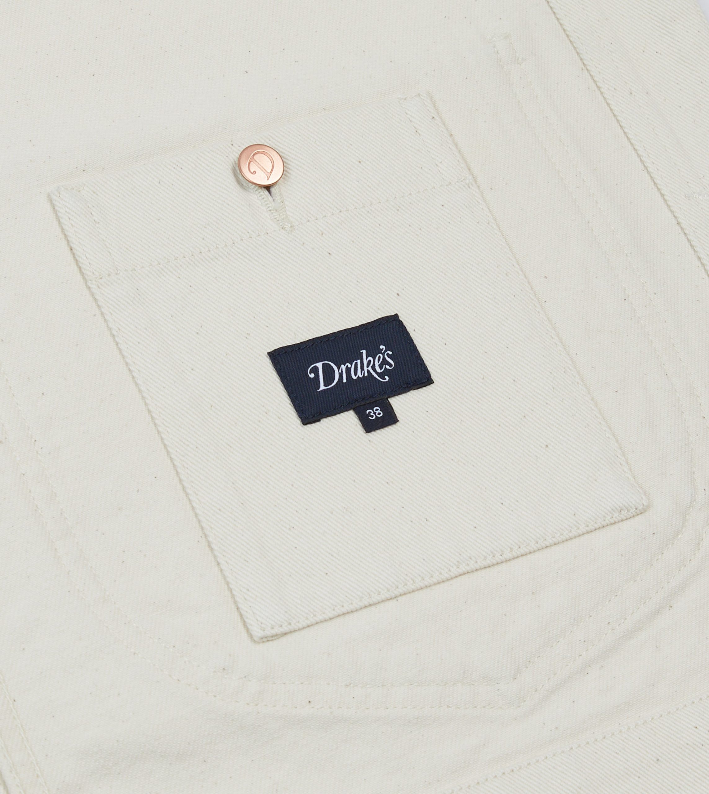 Ecru Denim Western Chore Jacket - Image 6