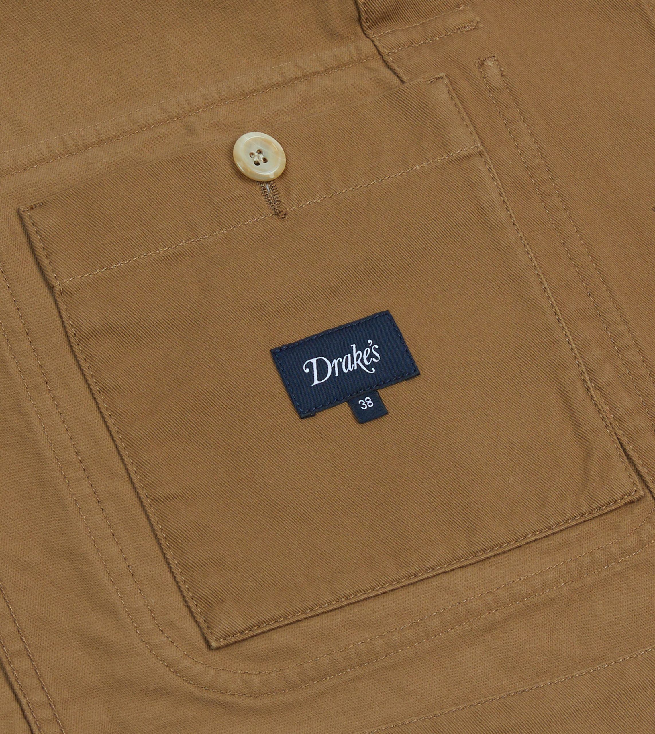 Tan Cotton Three-Pocket Chore Jacket - Image 7