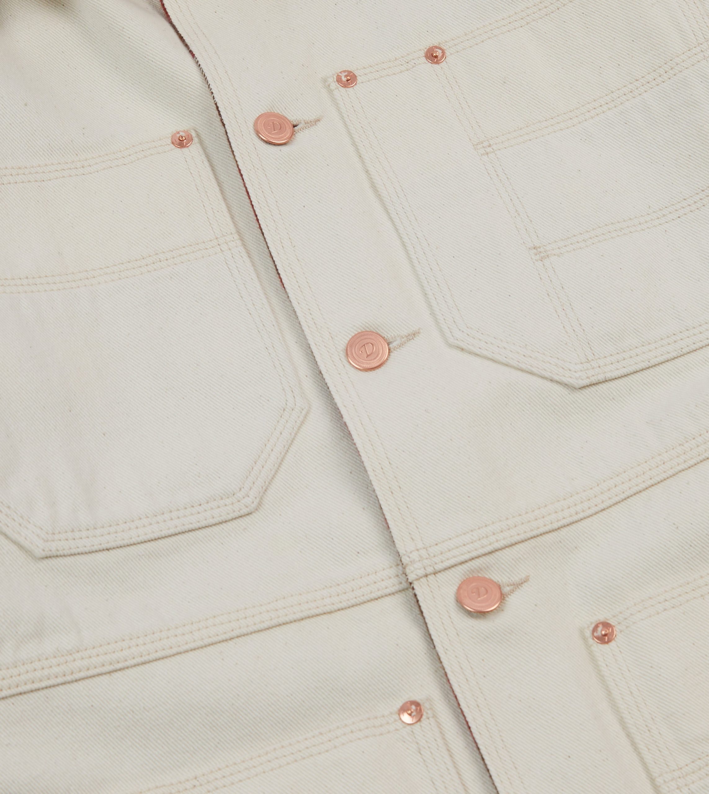 Ecru Denim Welder Jacket - Image 4