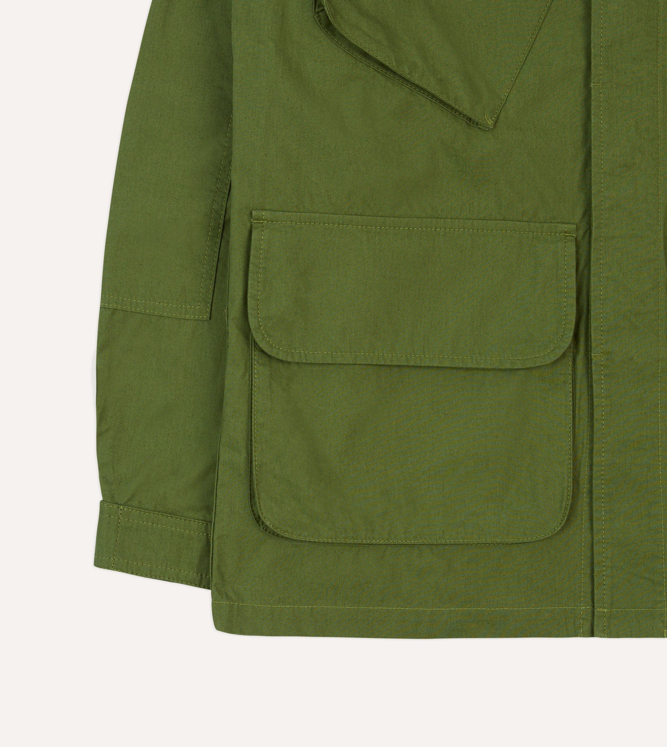 Olive Cotton Jungle Jacket - Image 6