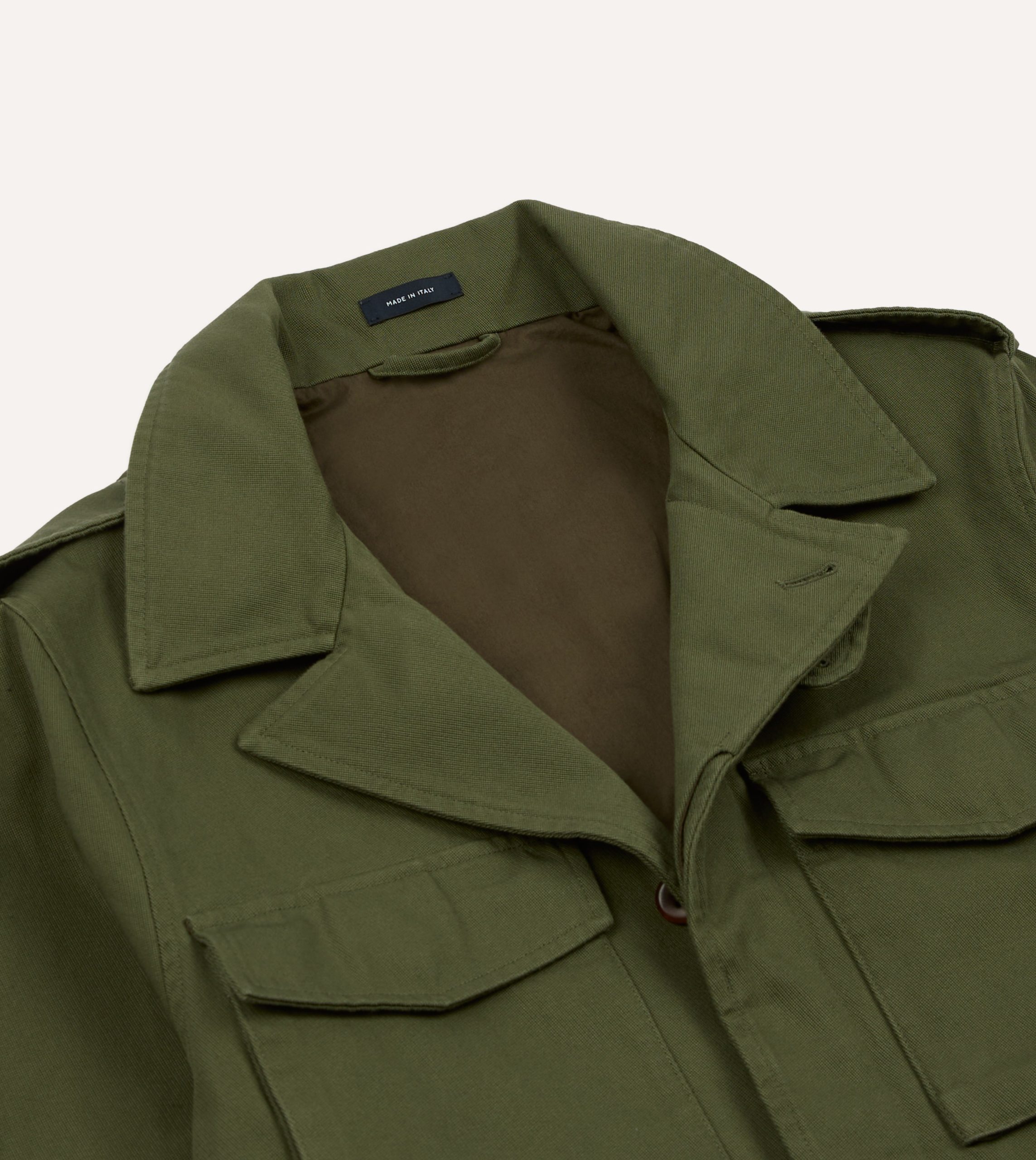 Olive Cotton D-43 Field Jacket - Image 3