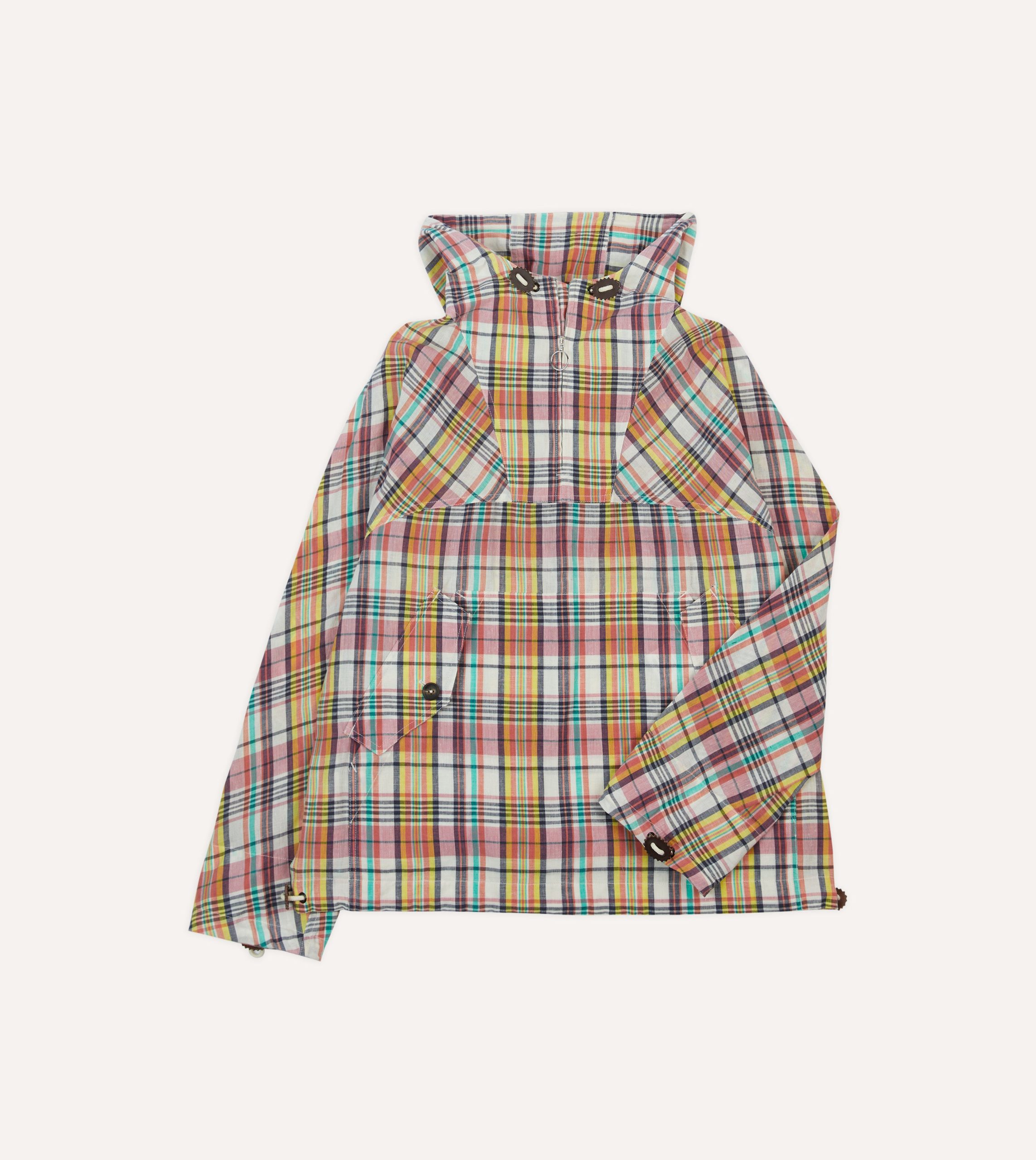Waxed Madras Cotton Surf Cagoule