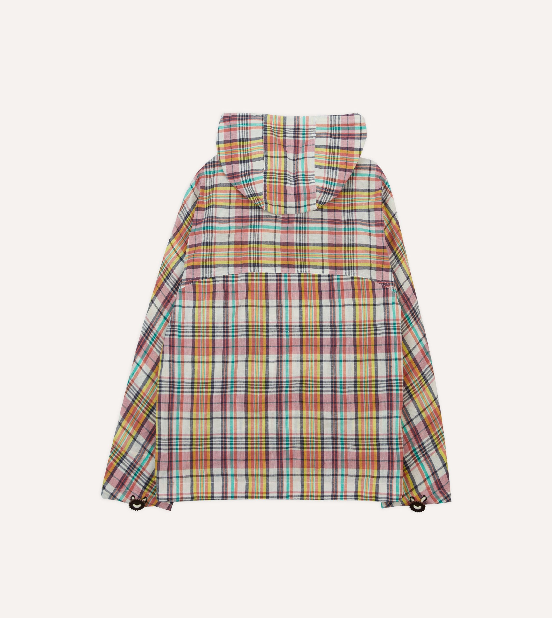 Waxed Madras Cotton Surf Cagoule - Image 7