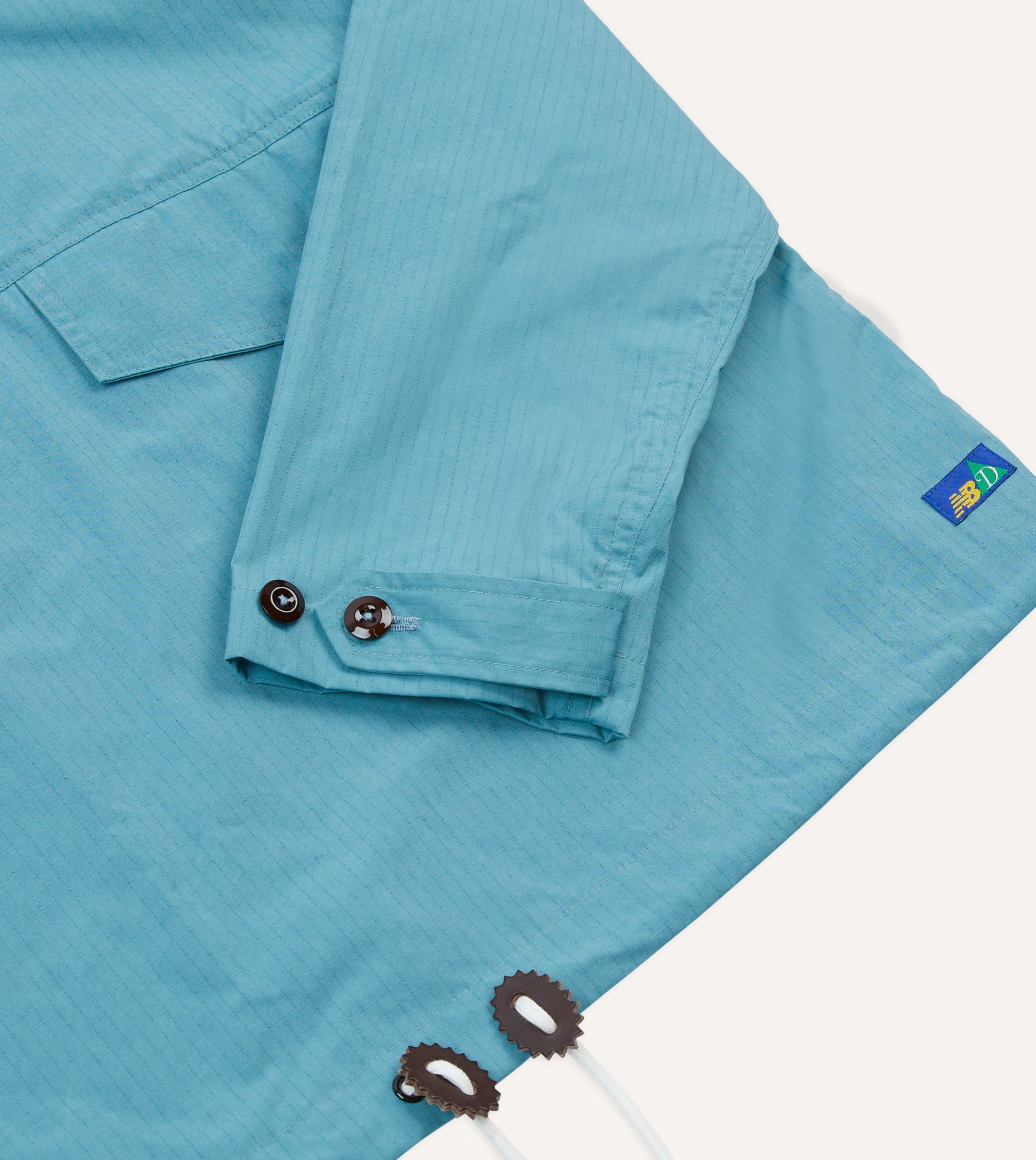 Drake's and New Balance Waxed Cotton-Nylon Hiking Cagoule - Image 4