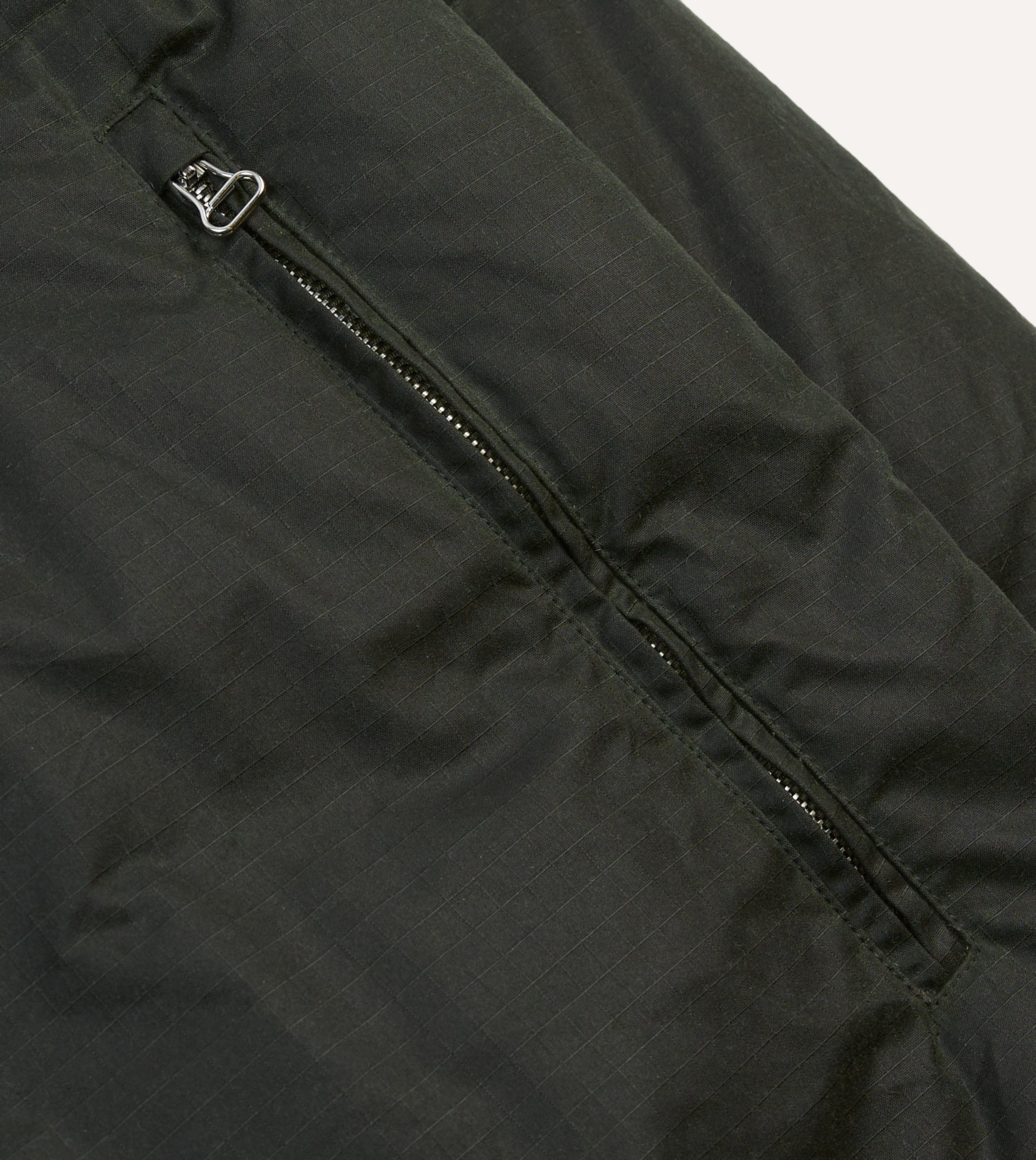 Green Waxed Cotton Expedition Parka - Image 9