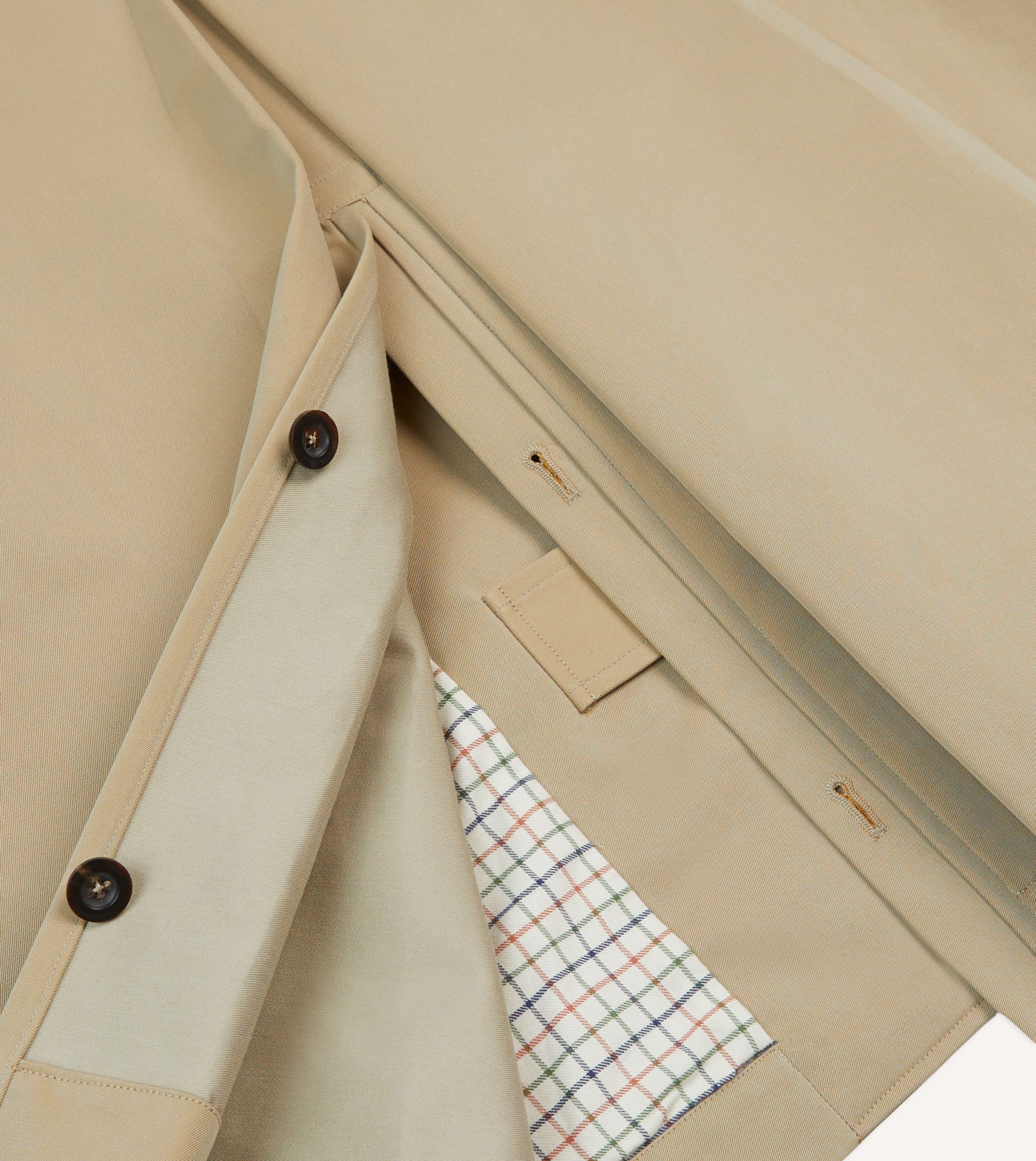 Drake's for Permanent Style Beige Rider's Raincoat - Image 8